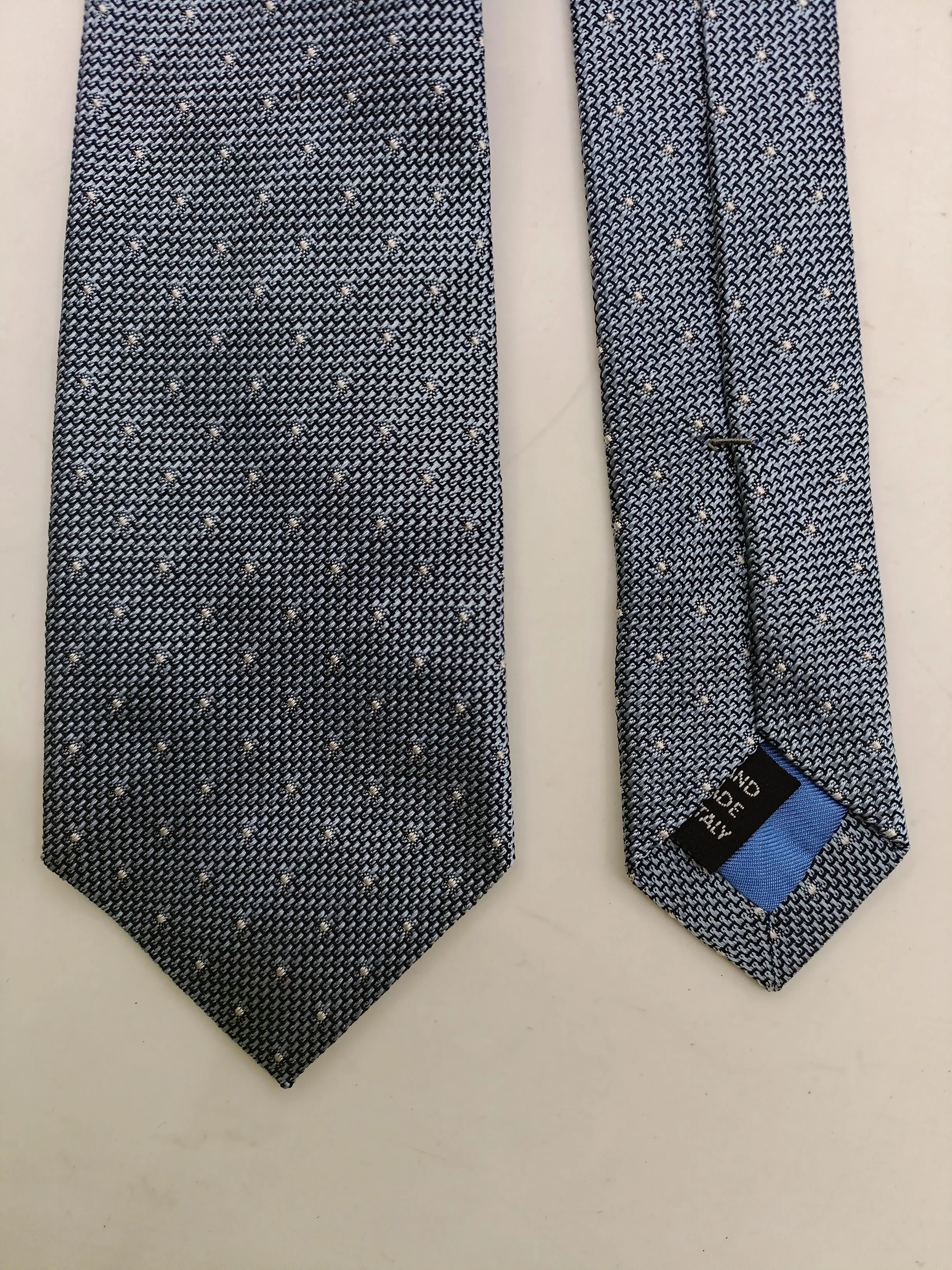 Richard James Men's Tie Blue Polkadot 100% Other - Image 4