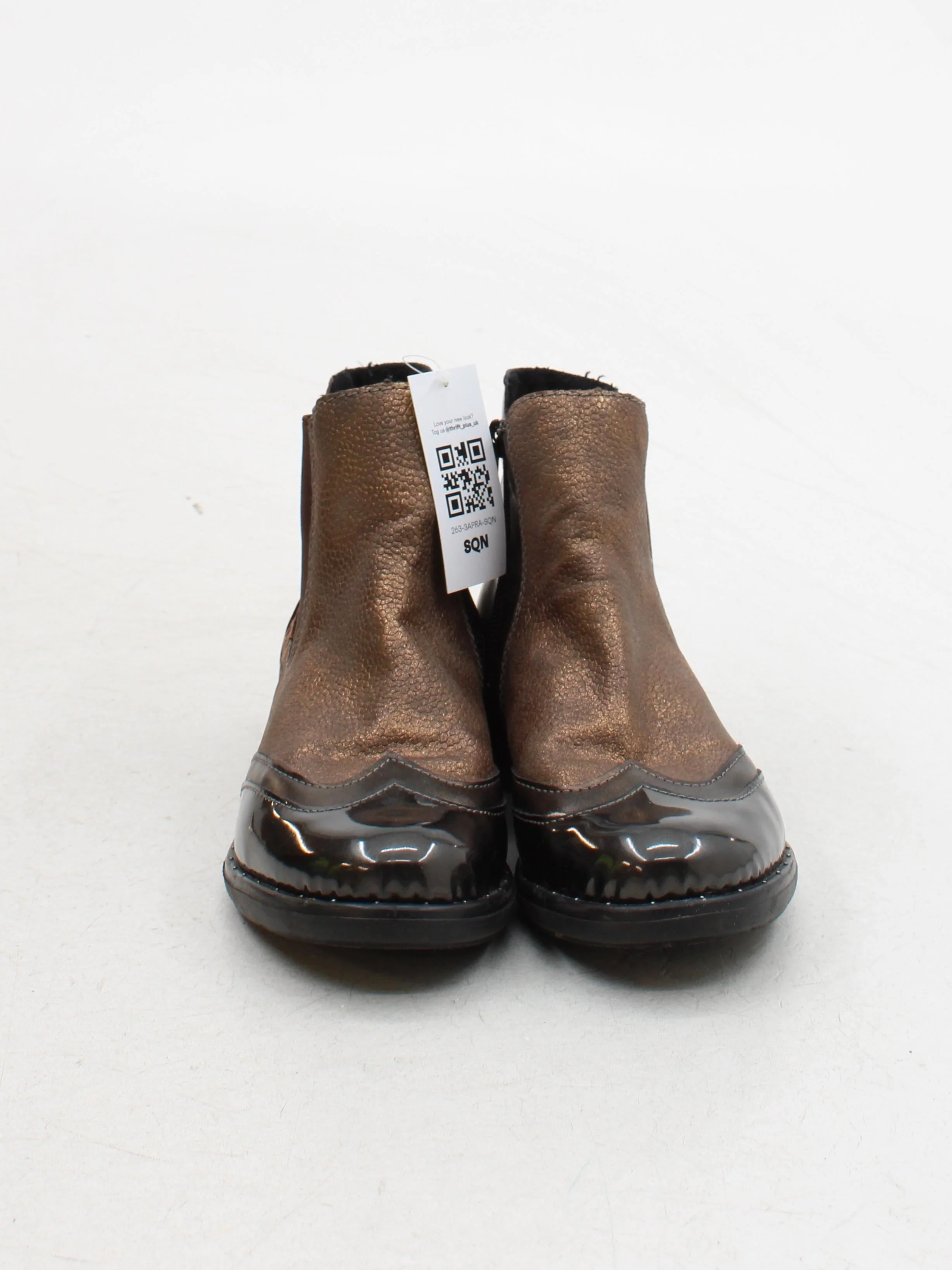Rieker Women's Boots UK 6 Brown Animal Print 100% Faux Leather Chelsea - Image 2