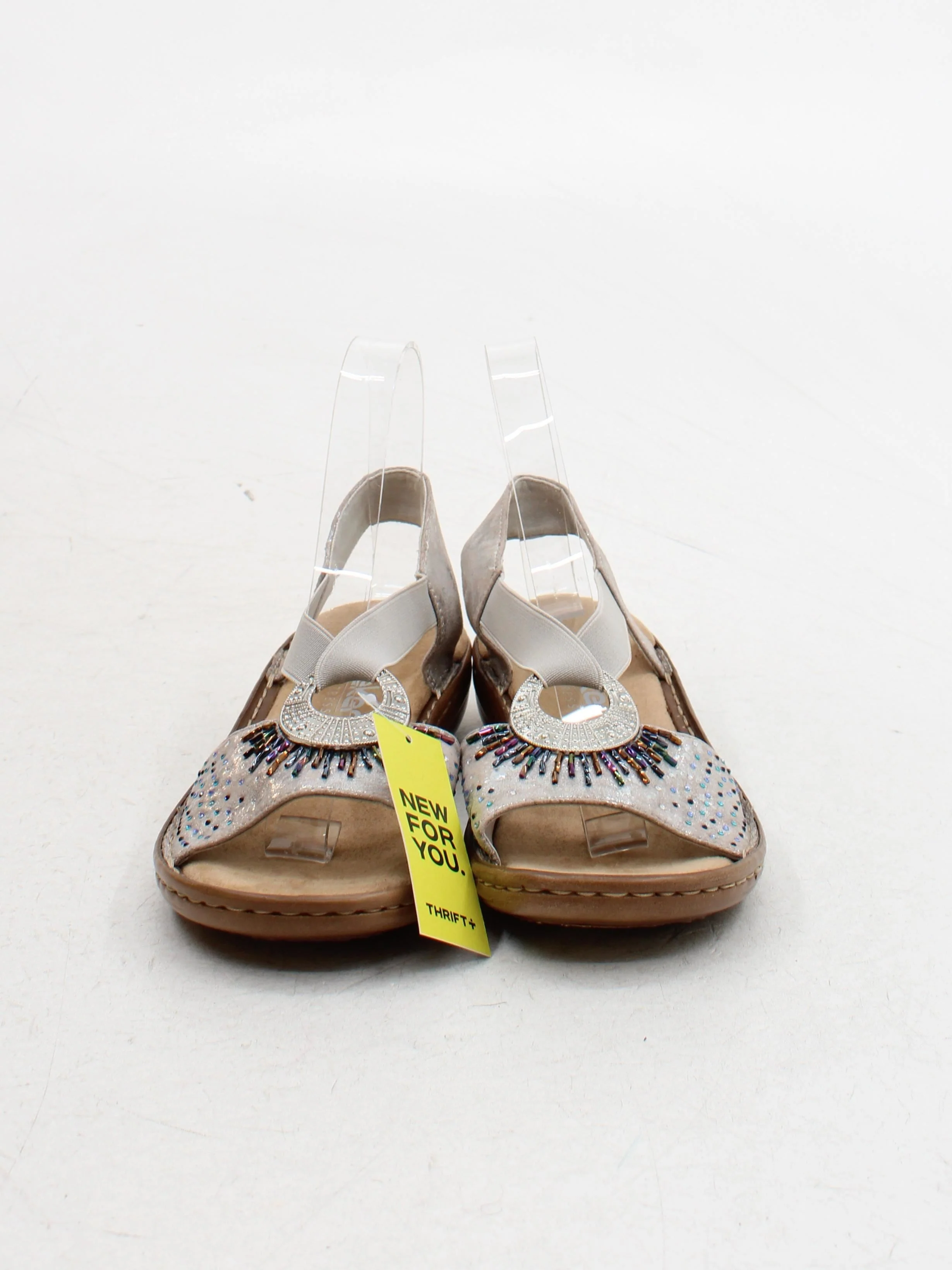 Rieker Women's Sandals UK 6 Silver 100% Other Strappy - Image 2