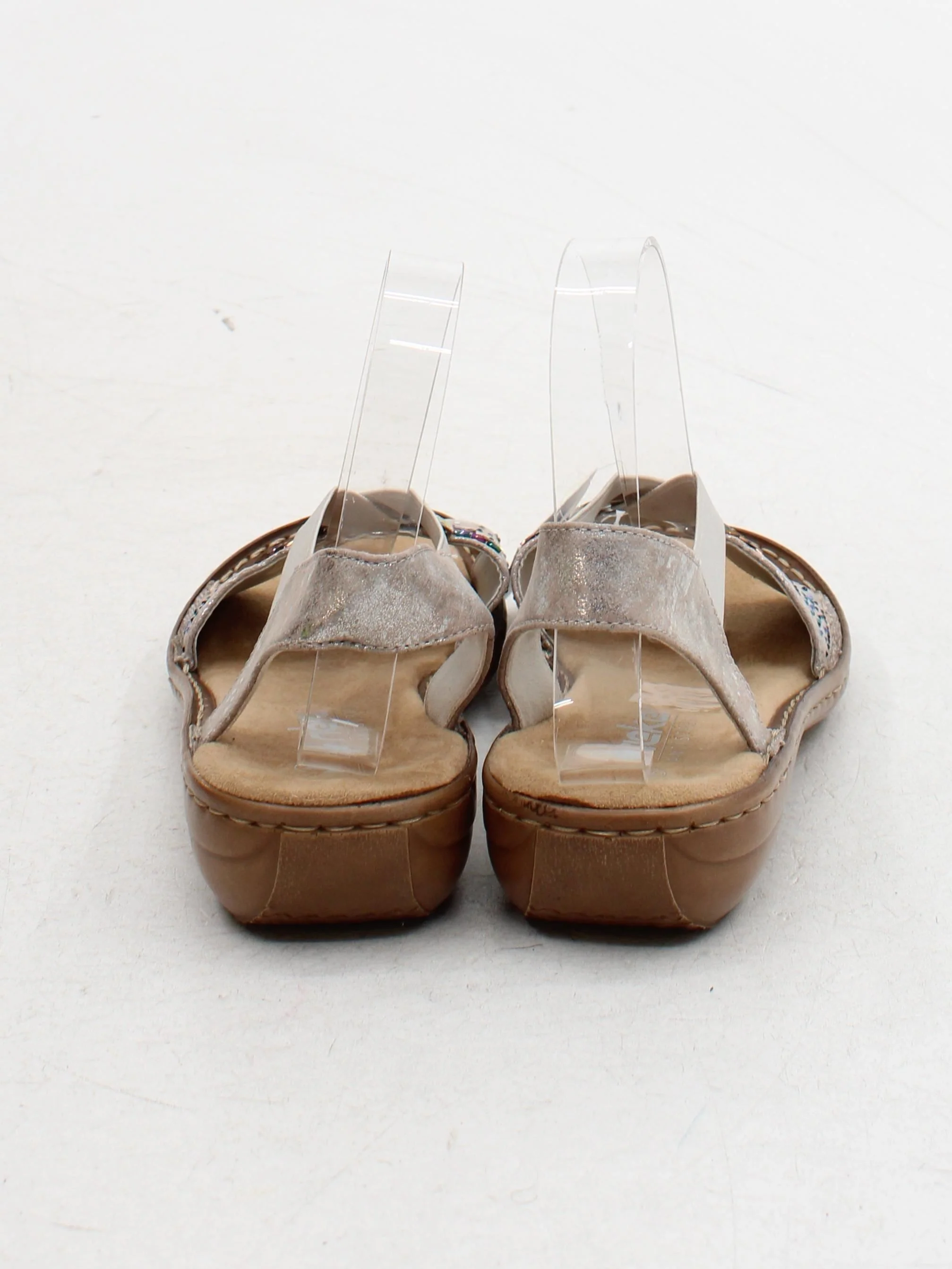 Rieker Women's Sandals UK 6 Silver 100% Other Strappy - Image 3