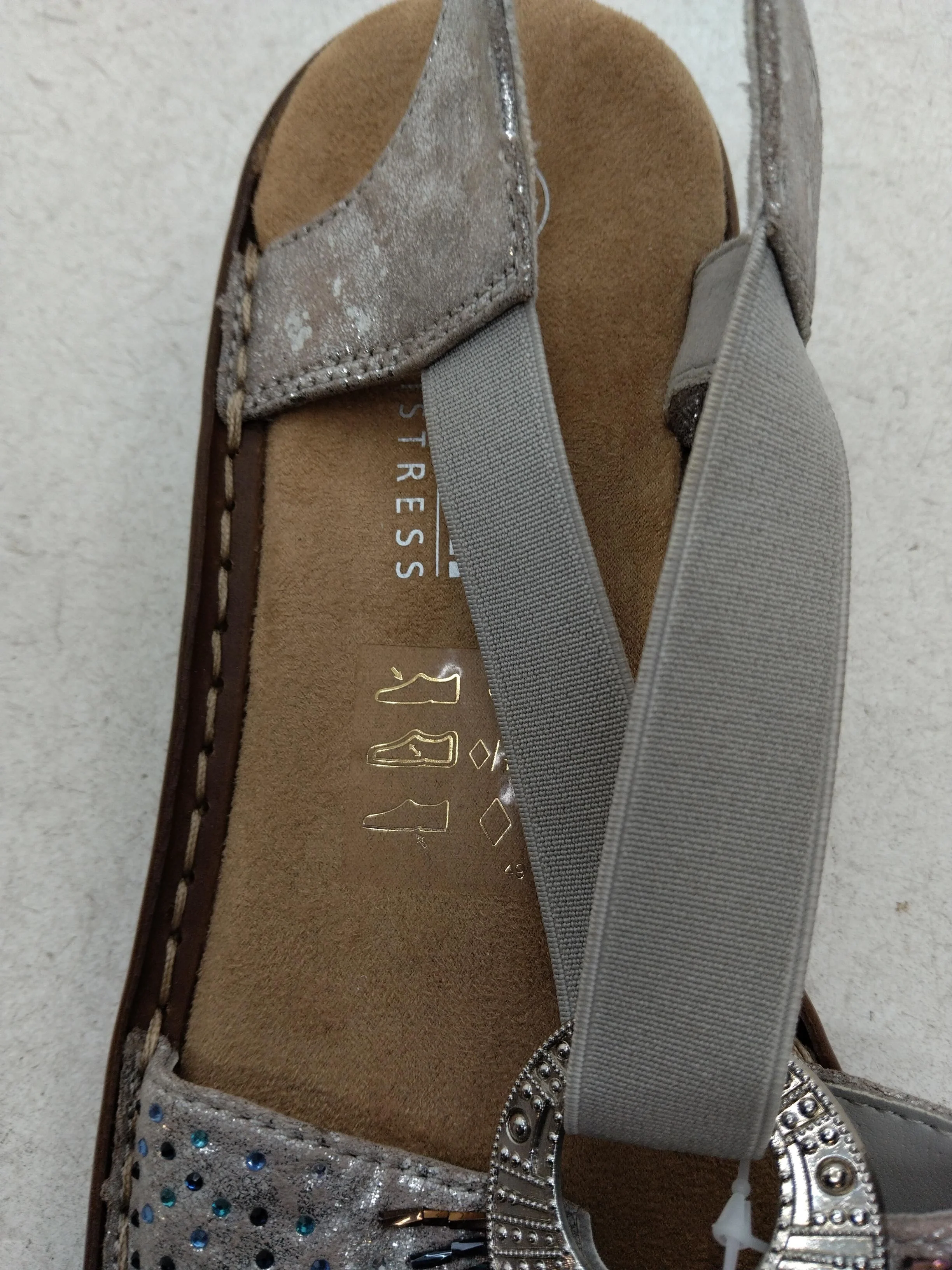 Rieker Women's Sandals UK 6 Silver 100% Other Strappy - Image 6