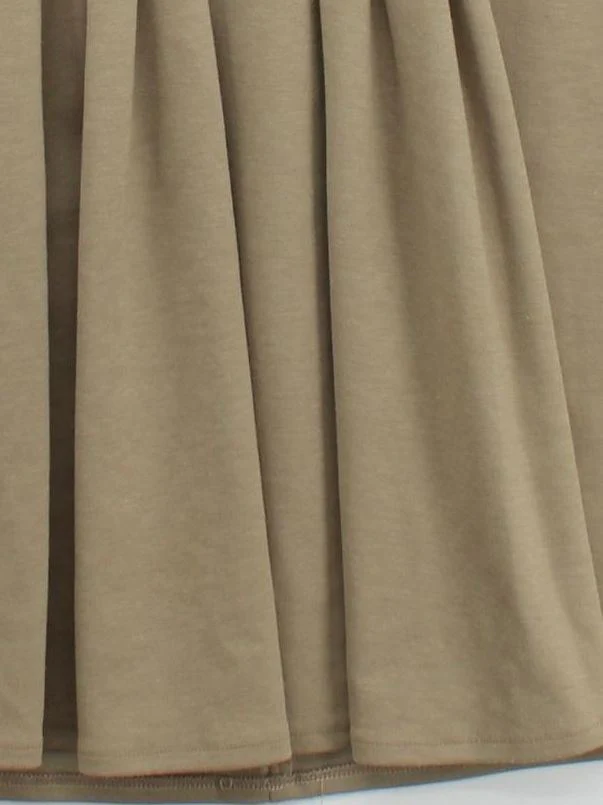Rinascimento Skater Mini Dress XL in Tan - Image 4