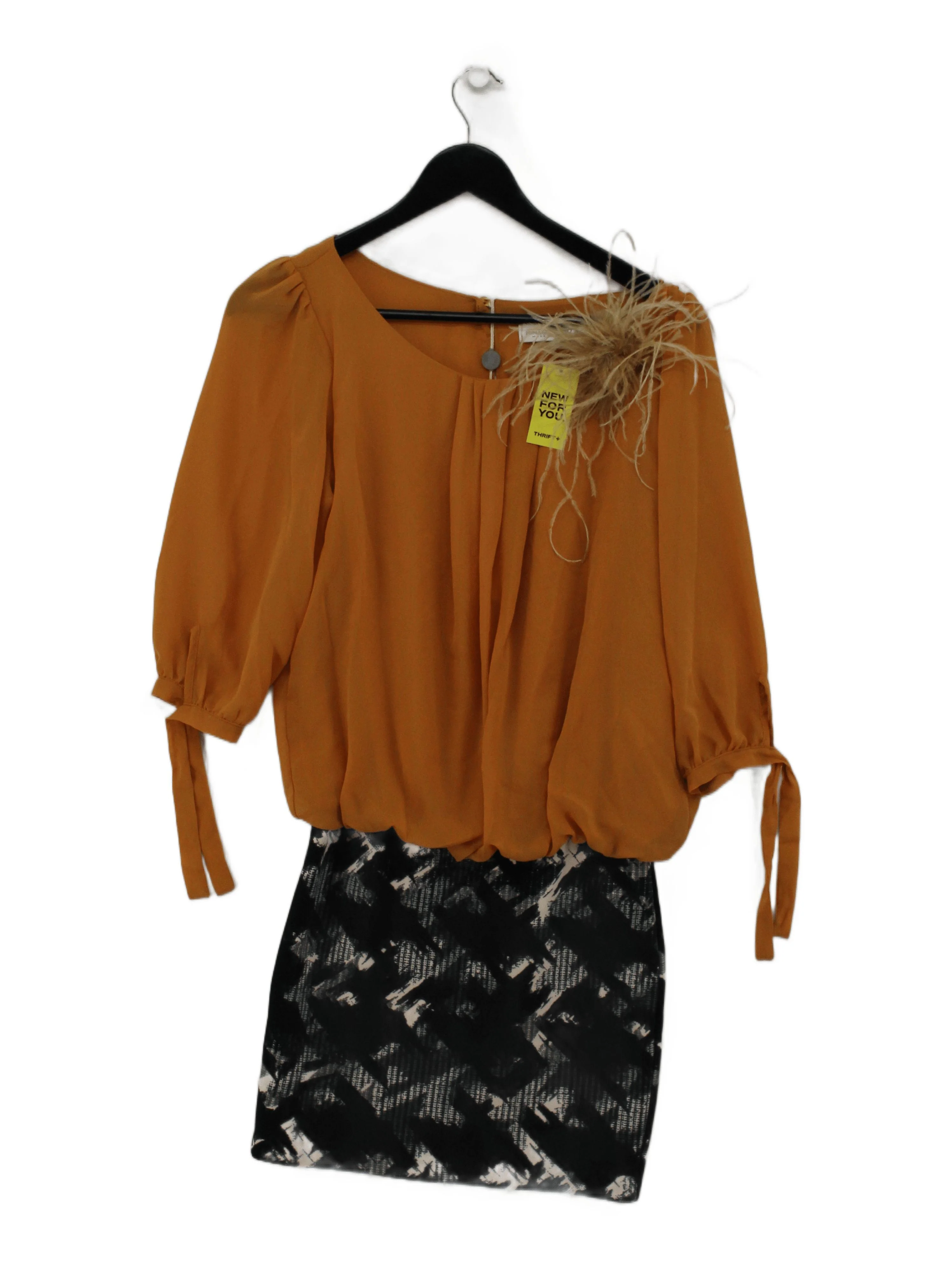 Rinascimento Women's Blouse S Orange Polyester with Elastane Basic