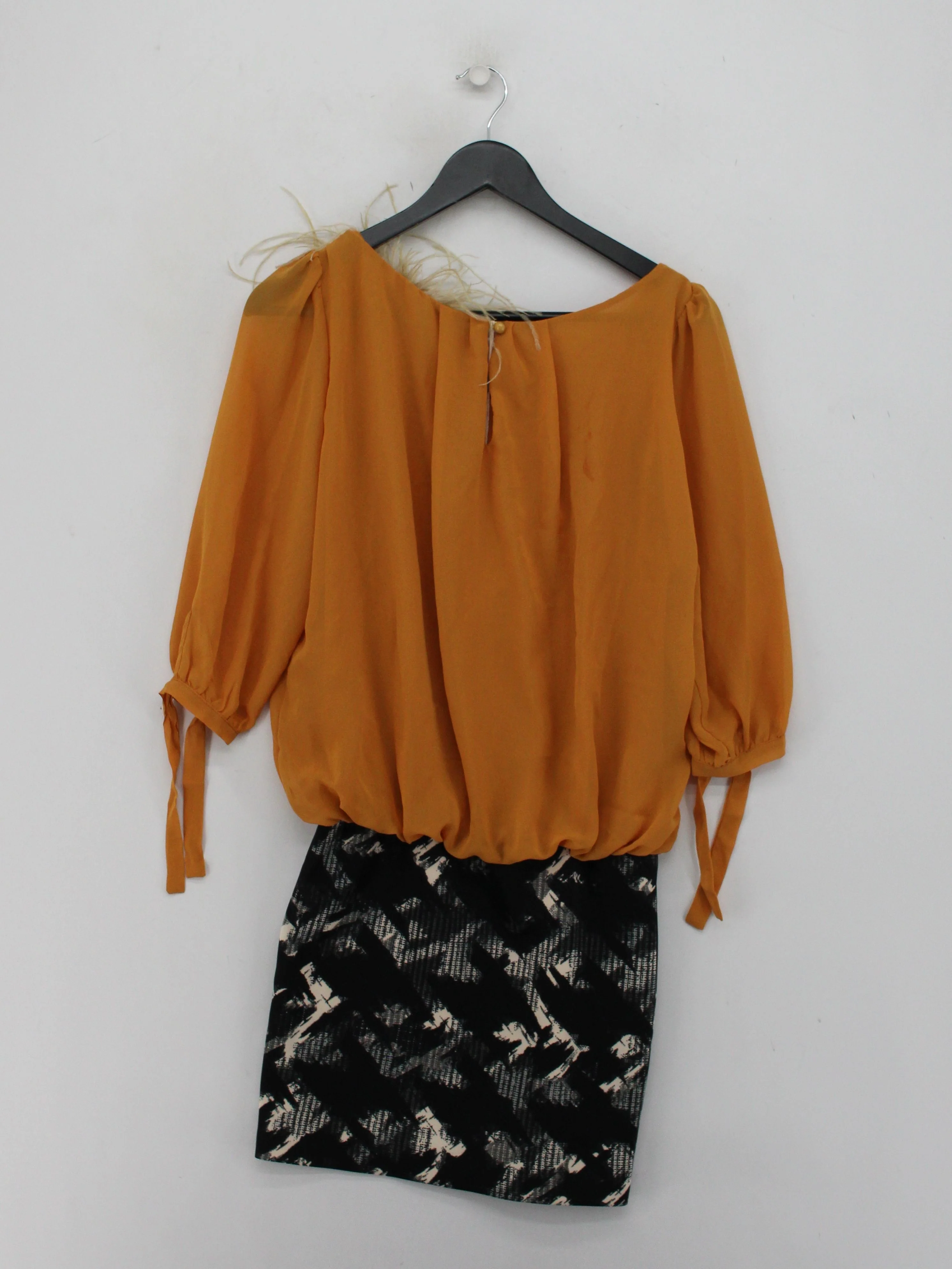 Rinascimento Women's Blouse S Orange Polyester with Elastane Basic - Image 2