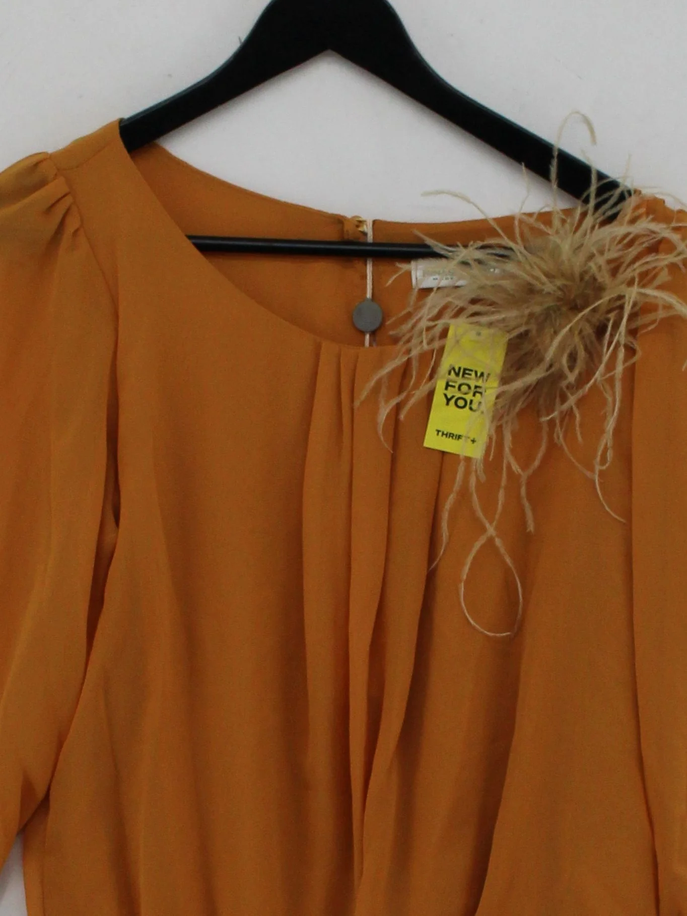 Rinascimento Women's Blouse S Orange Polyester with Elastane Basic - Image 3