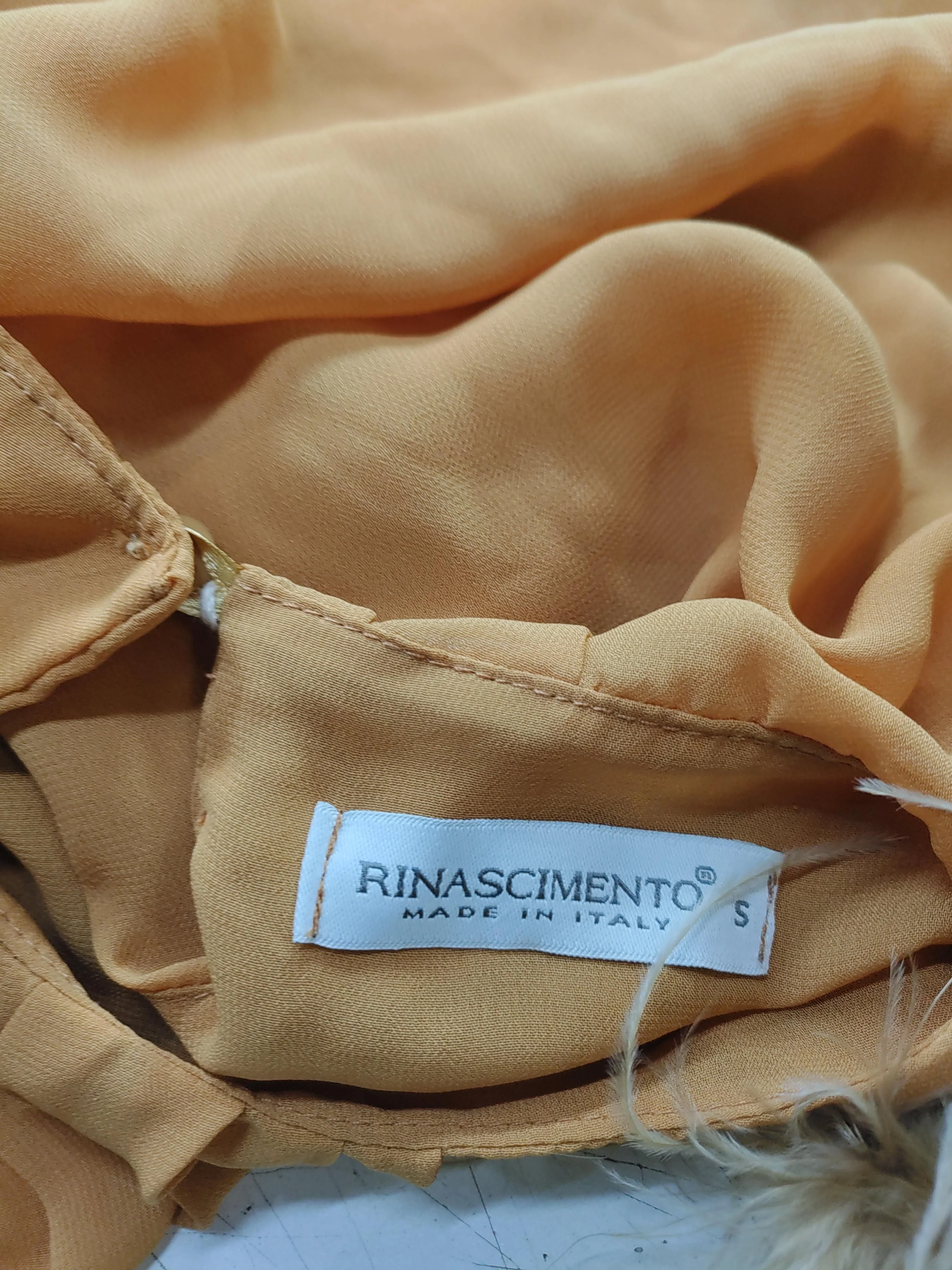 Rinascimento Women's Blouse S Orange Polyester with Elastane Basic - Image 5
