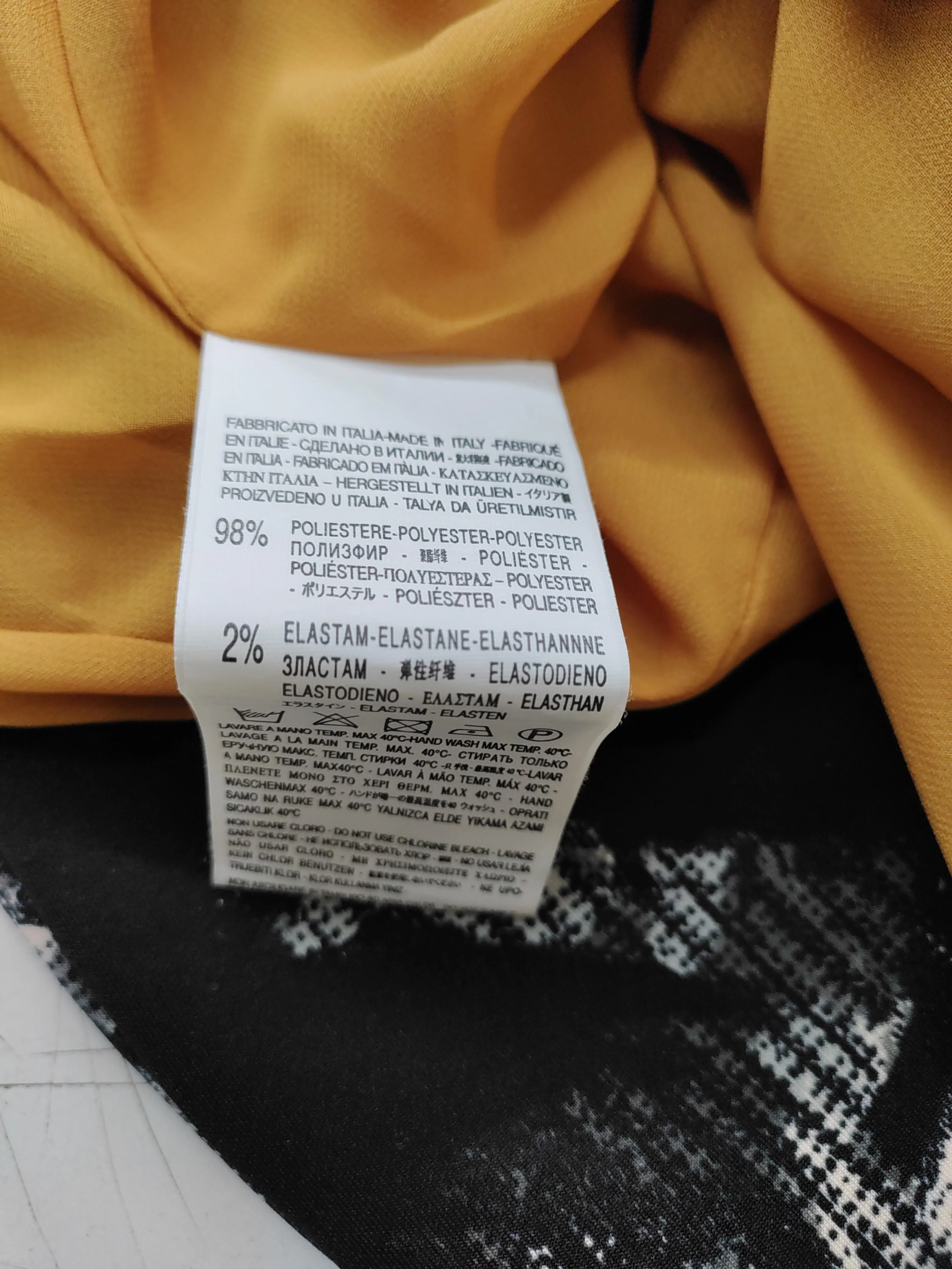 Rinascimento Women's Blouse S Orange Polyester with Elastane Basic - Image 6
