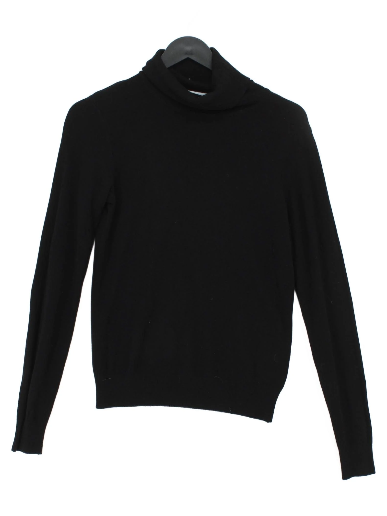Rinascimento Women's Jumper S Black Polyamide with Viscose Roll Neck Pullover