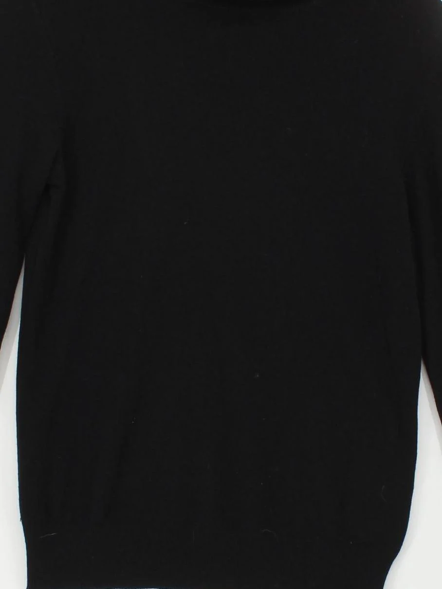 Rinascimento Women's Jumper S Black Polyamide with Viscose Roll Neck Pullover - Image 3