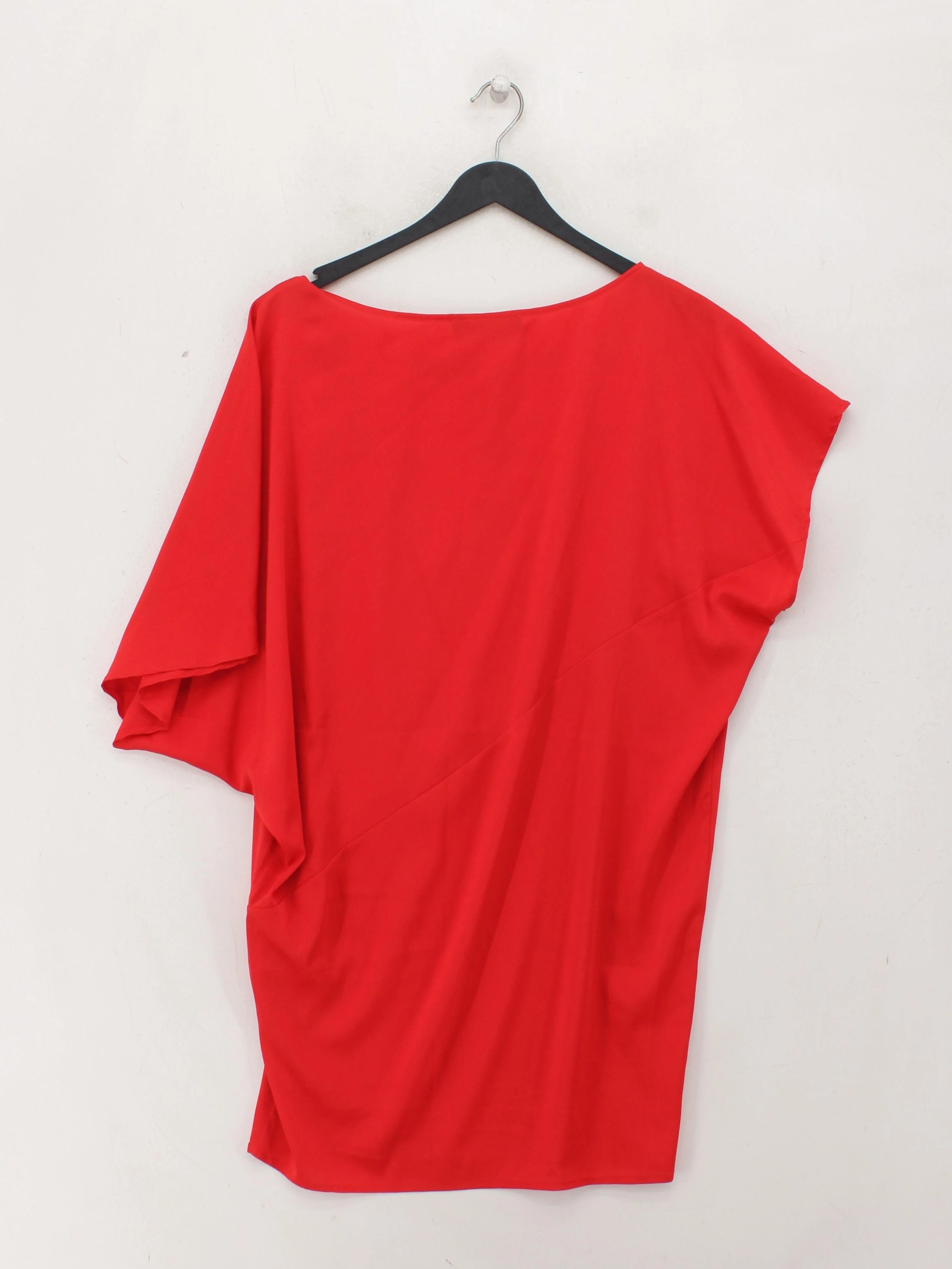 Rinascimento Women's Top S Red 100% Polyester Short Sleeve Round Neck Basic - Image 2