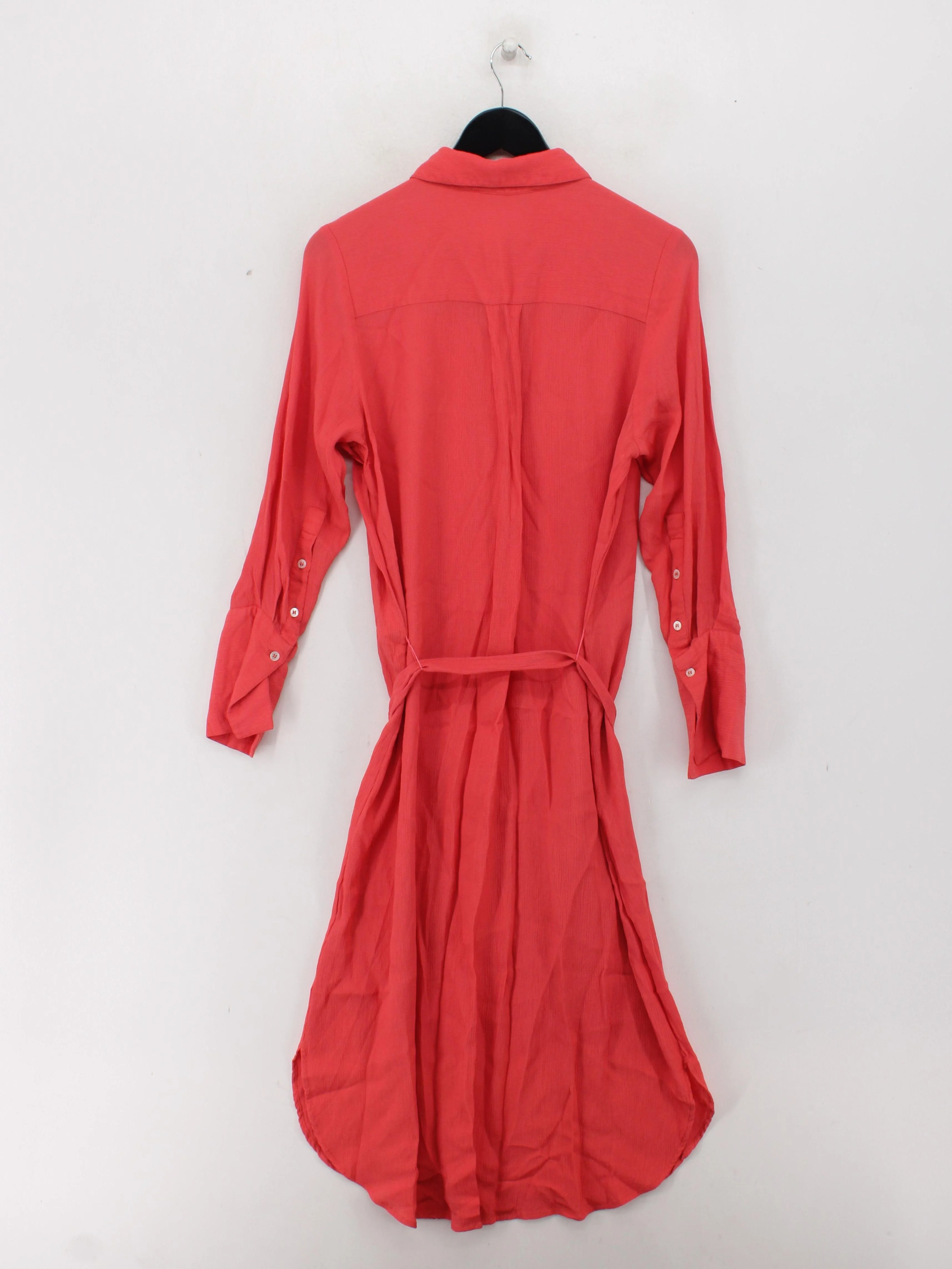 Rino & Pelle Shirt Midi Dress UK10 in Red - Image 2