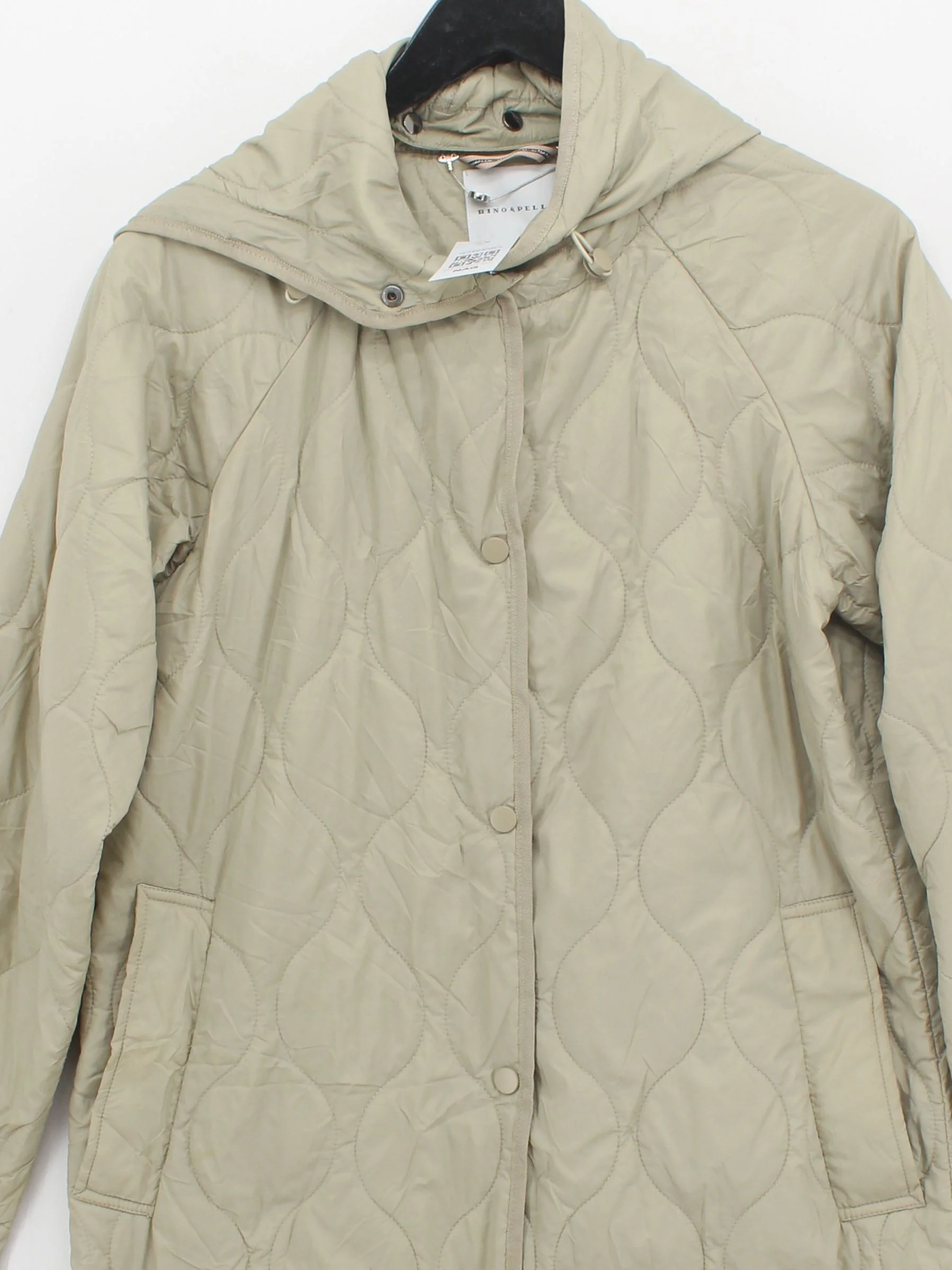 Rino & Pelle Women's Coat UK 10 Cream Nylon with Polyester Quilted - Image 3
