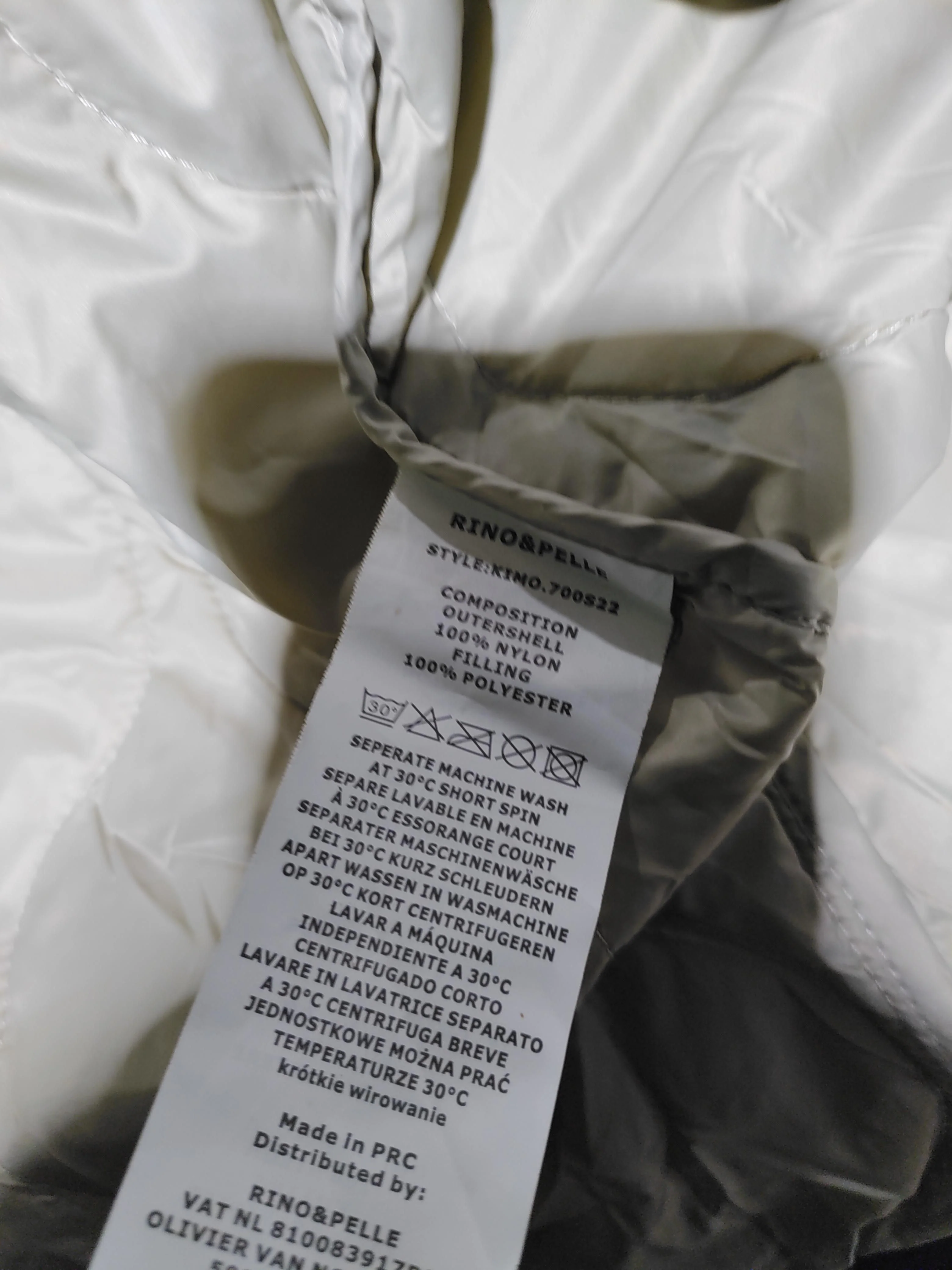 Rino & Pelle Women's Coat UK 10 Cream Nylon with Polyester Quilted - Image 7