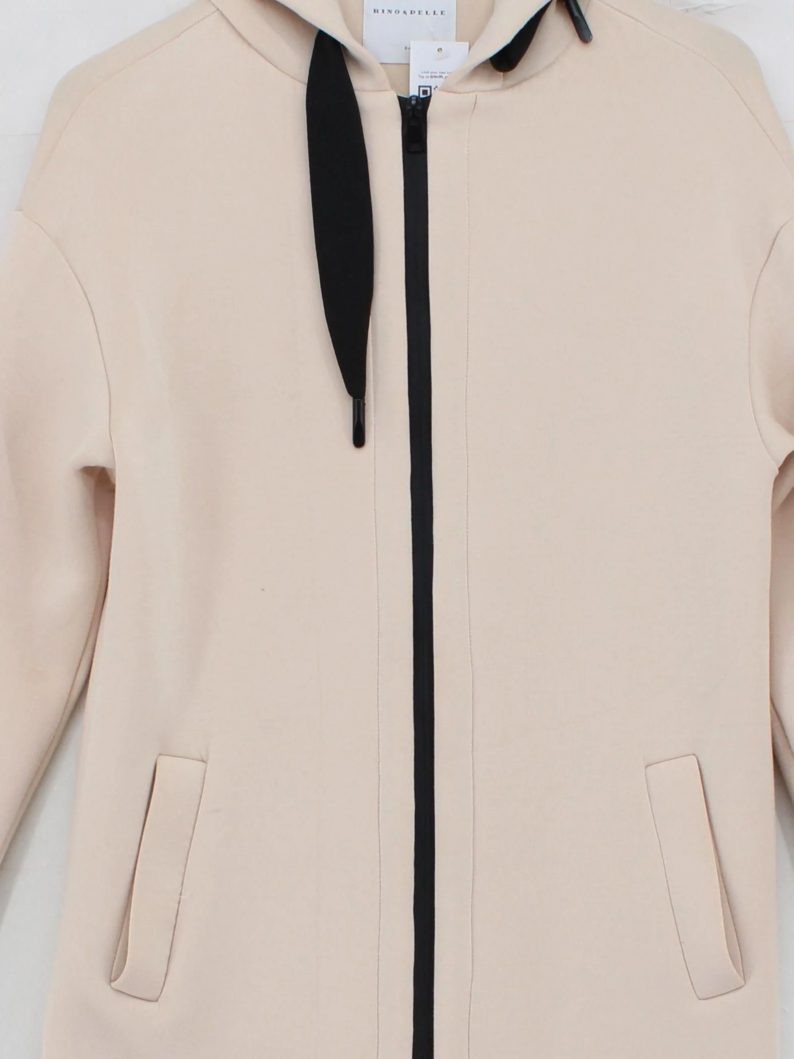 Rino & Pelle Women's Coat UK 6 Cream Viscose with Polyamide, Elastane Overcoat - Image 3