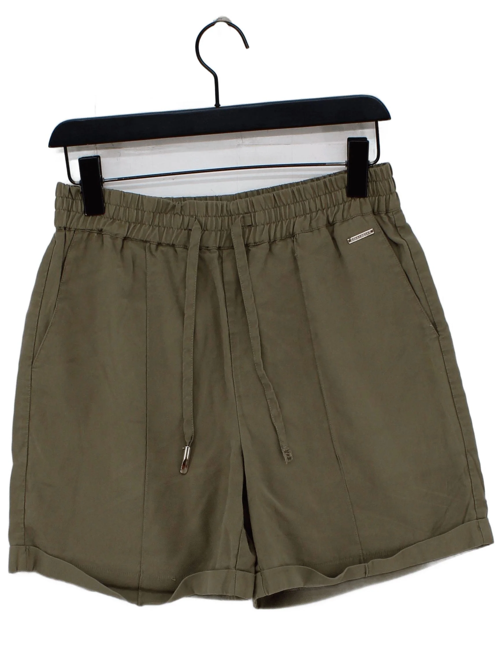 Rino & Pelle Women's Shorts UK 10 Green Viscose with Polyester Sweat