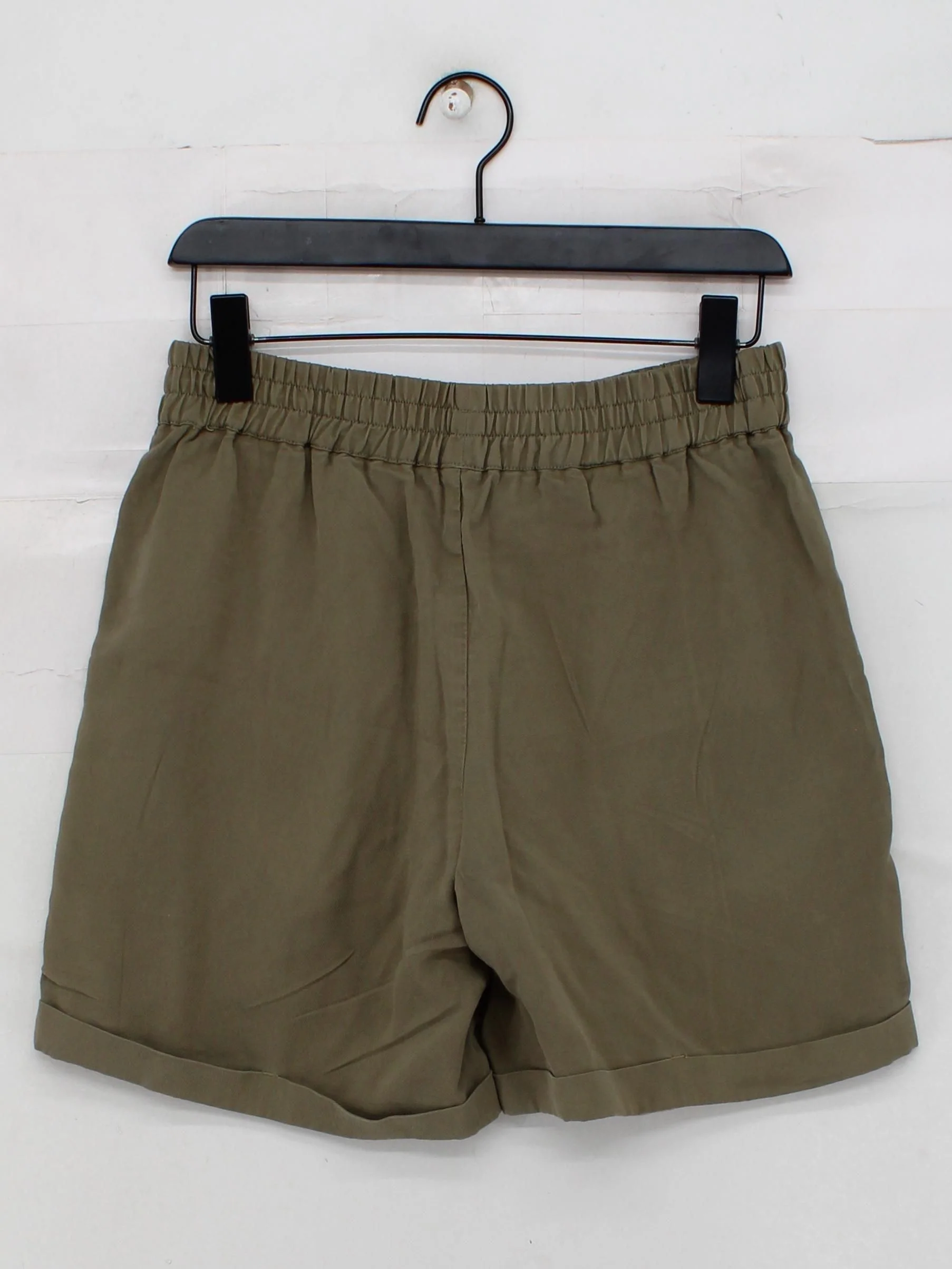 Rino & Pelle Women's Shorts UK 10 Green Viscose with Polyester Sweat - Image 2