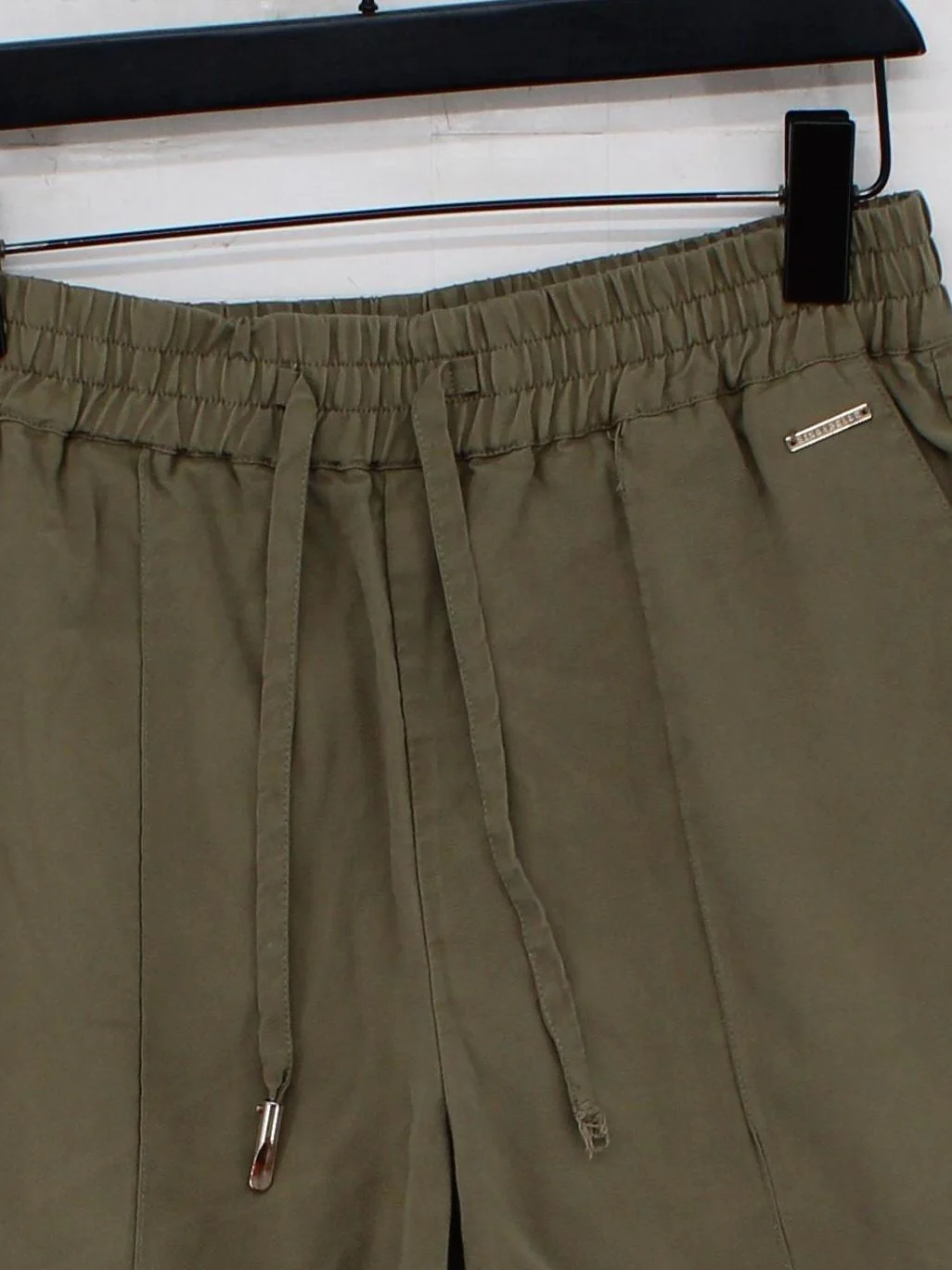 Rino & Pelle Women's Shorts UK 10 Green Viscose with Polyester Sweat - Image 3