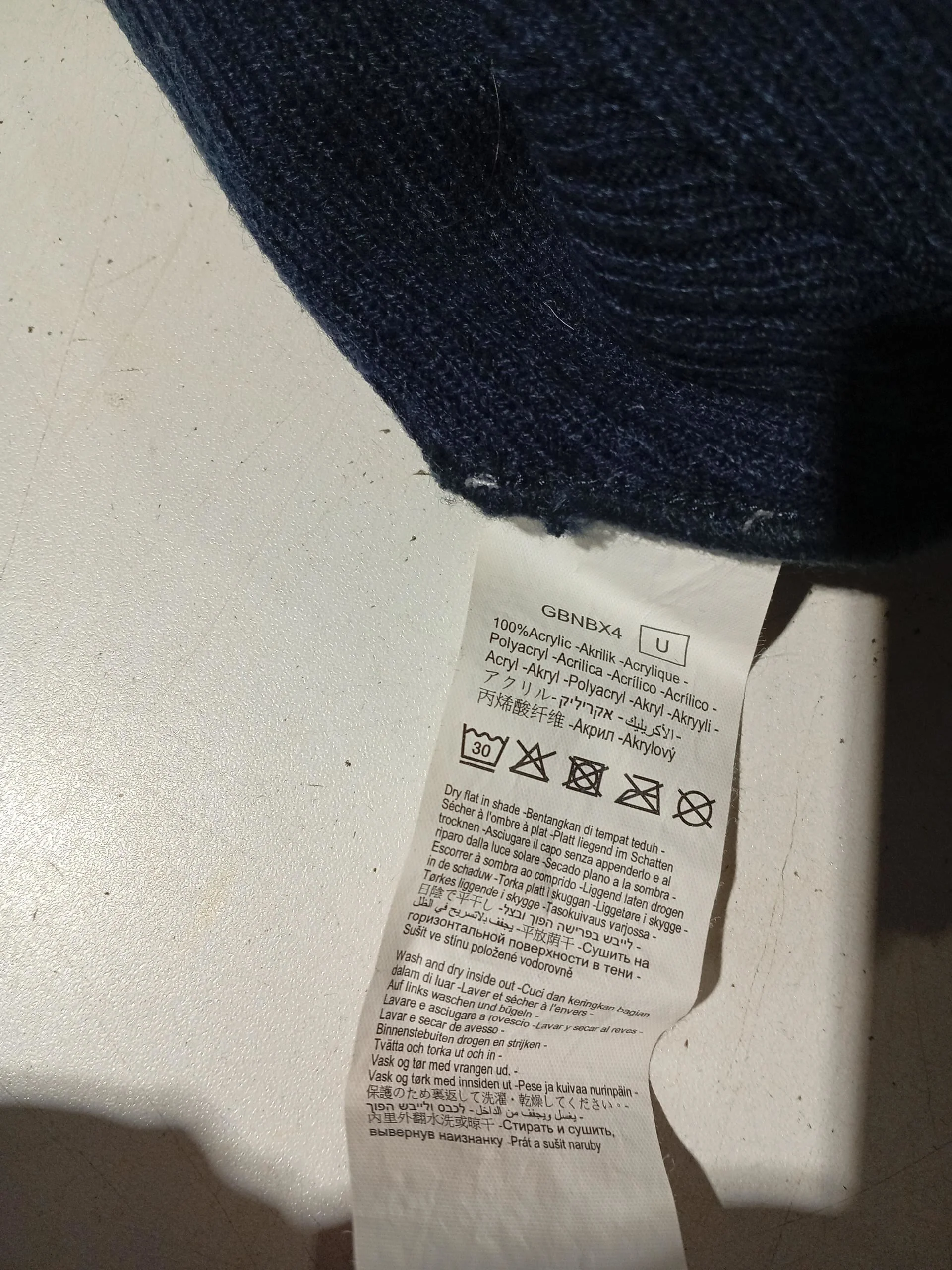 Rip Curl Men's Hat M Blue 100% Acrylic Beanie - Image 6