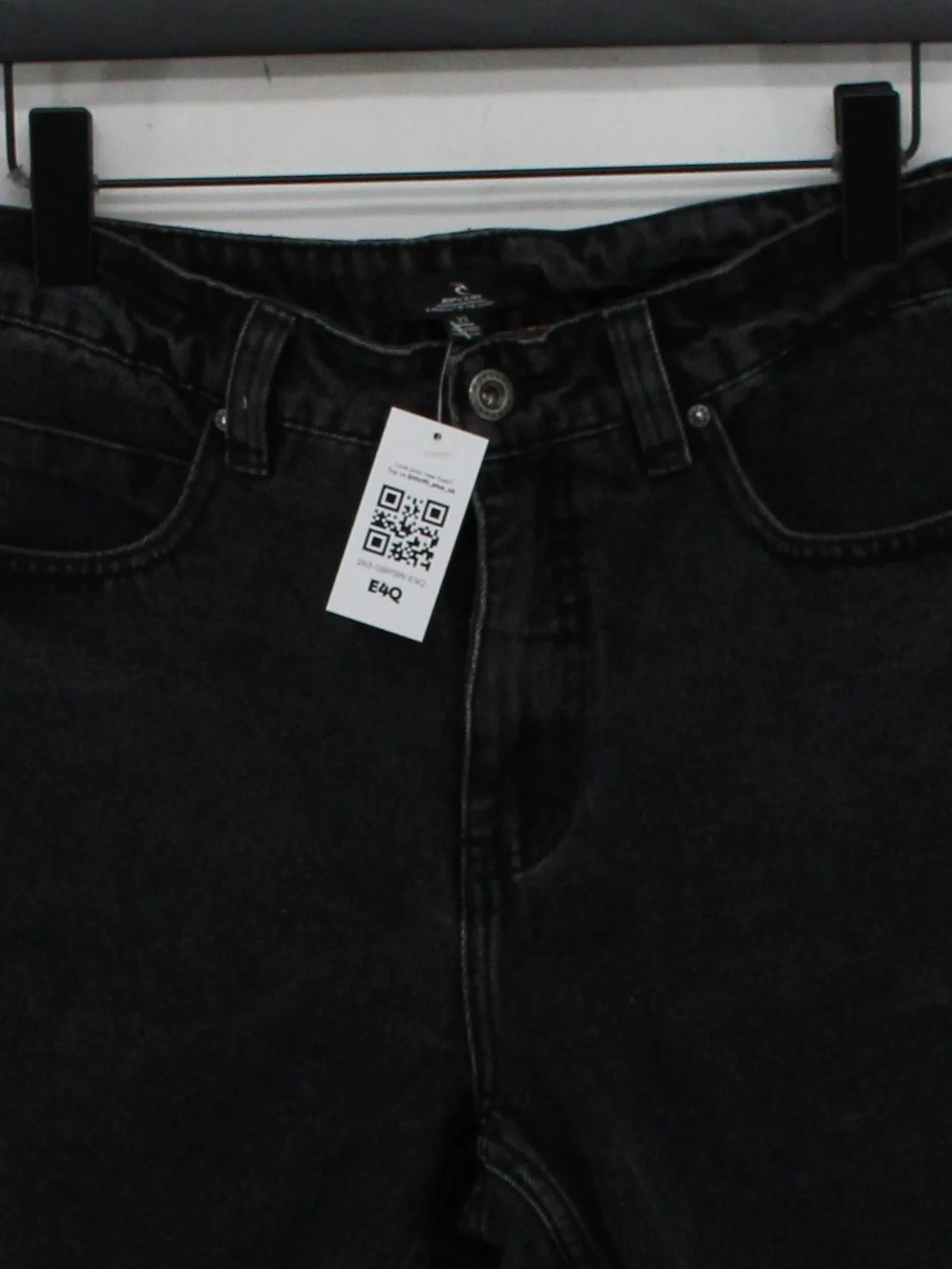 Rip Curl Men's Shorts W 33 in Black Cotton - Image 3