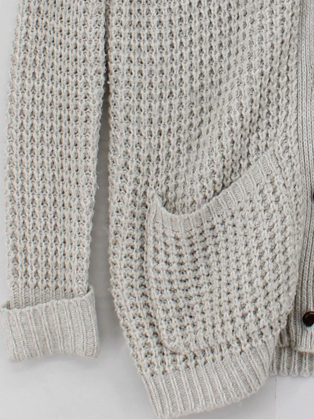 Rip Curl Women's Cardigan S Cream 100% Acrylic V-Neck Cardigan - Image 4