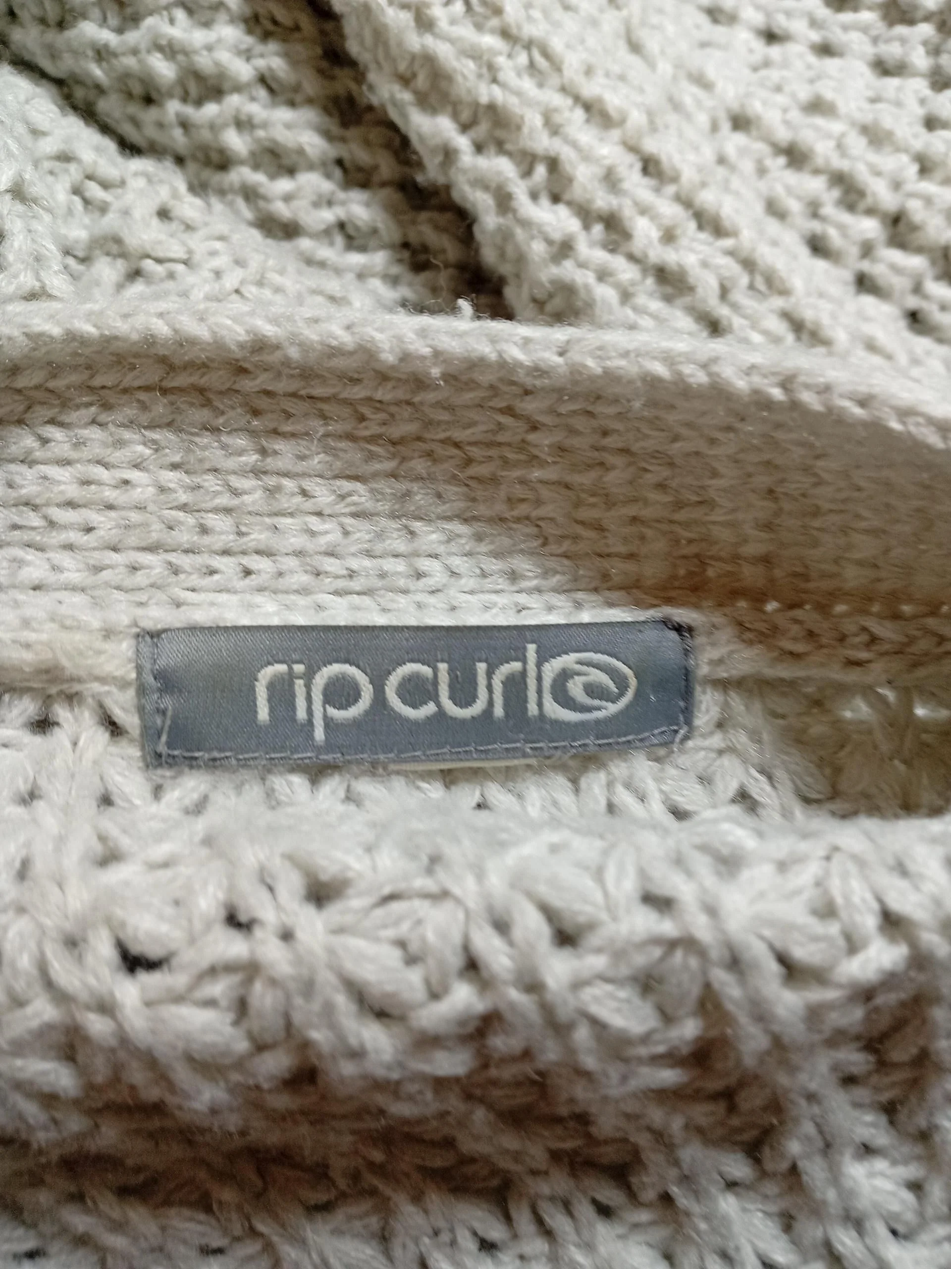 Rip Curl Women's Cardigan S Cream 100% Acrylic V-Neck Cardigan - Image 7