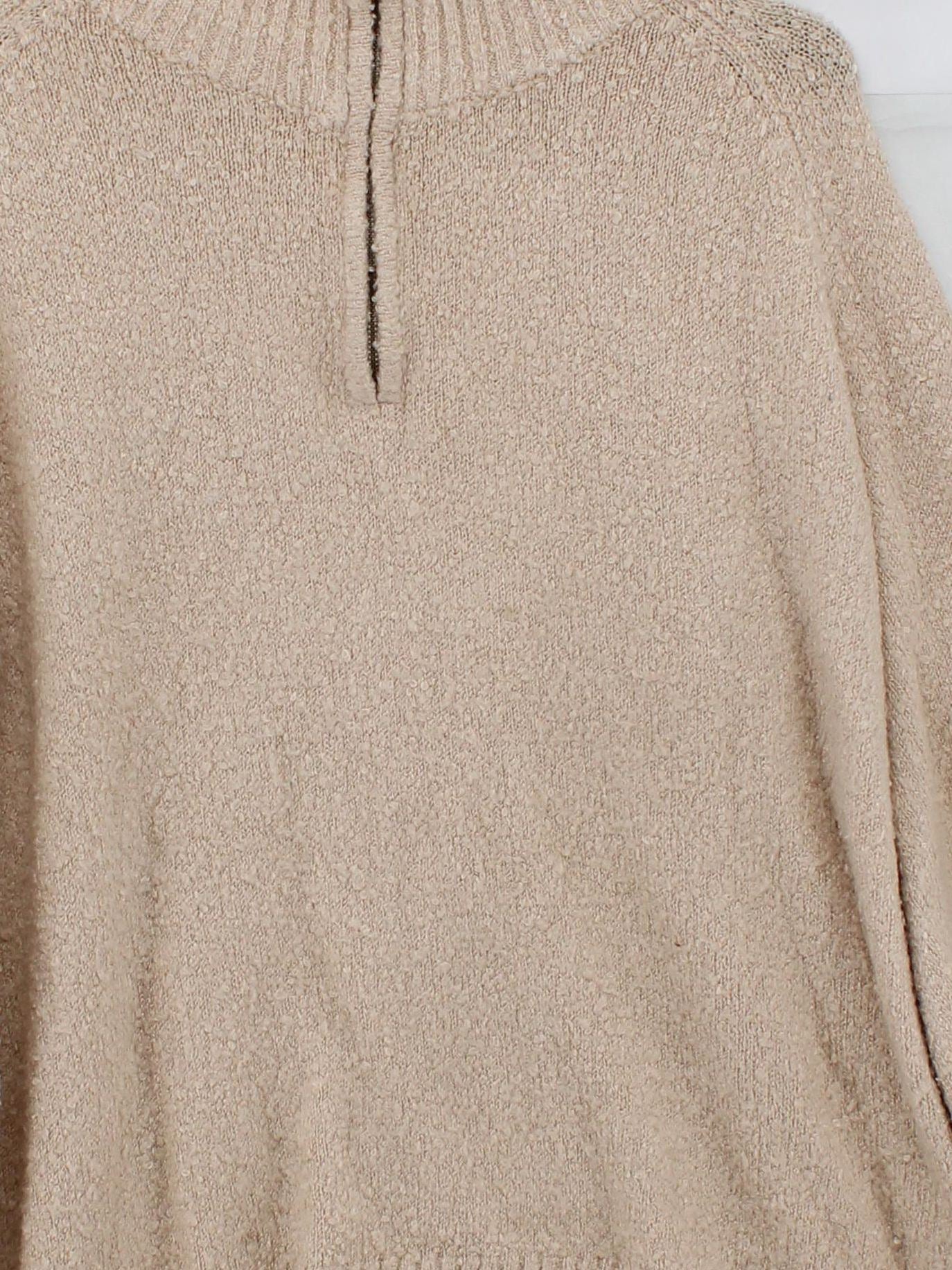 Rip Curl Women's Jumper XL Cream Acrylic with Polyamide High Neck Pullover - Image 3
