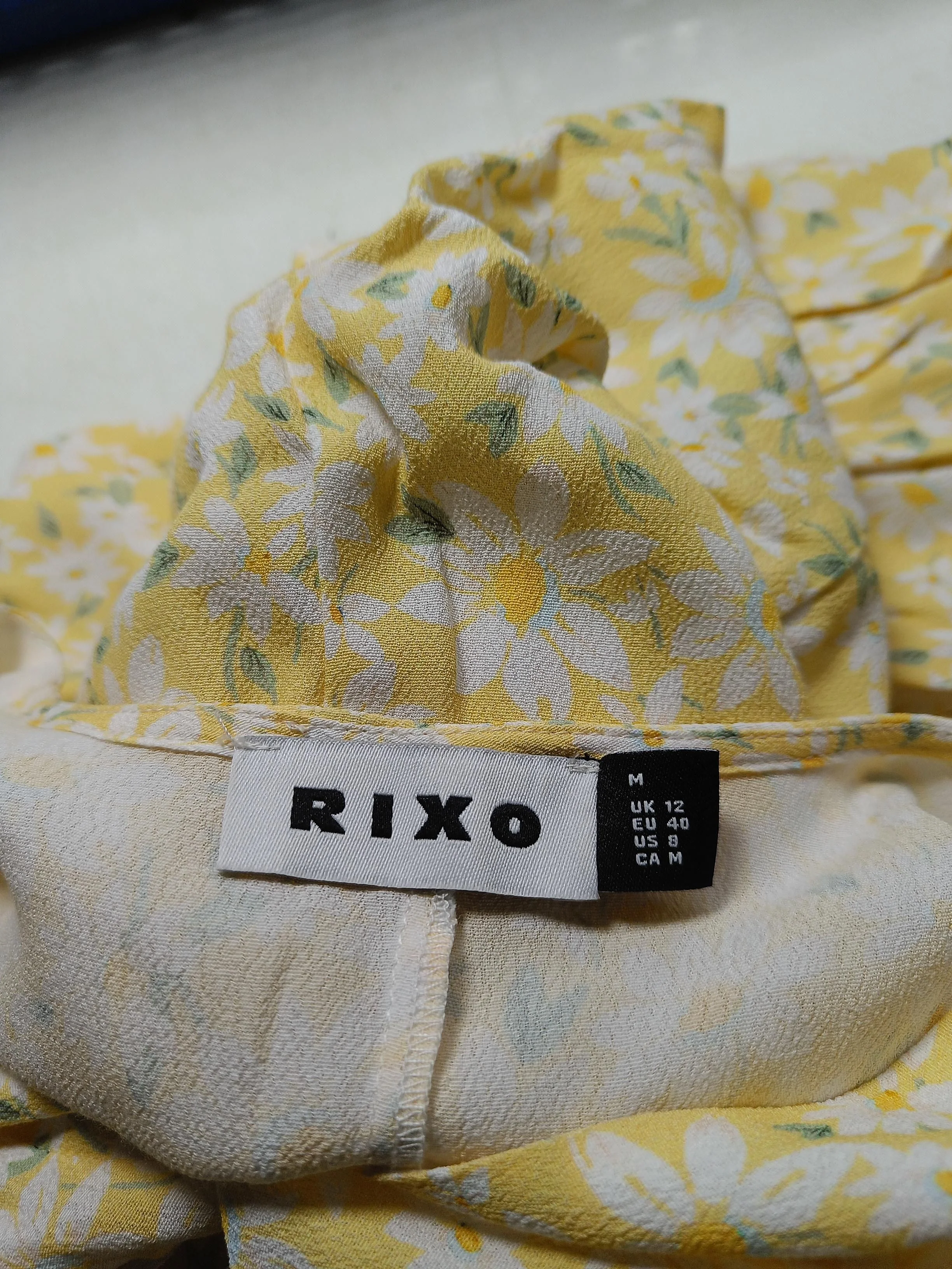RIXO Maxi Dress UK12 in Yellow - Image 5