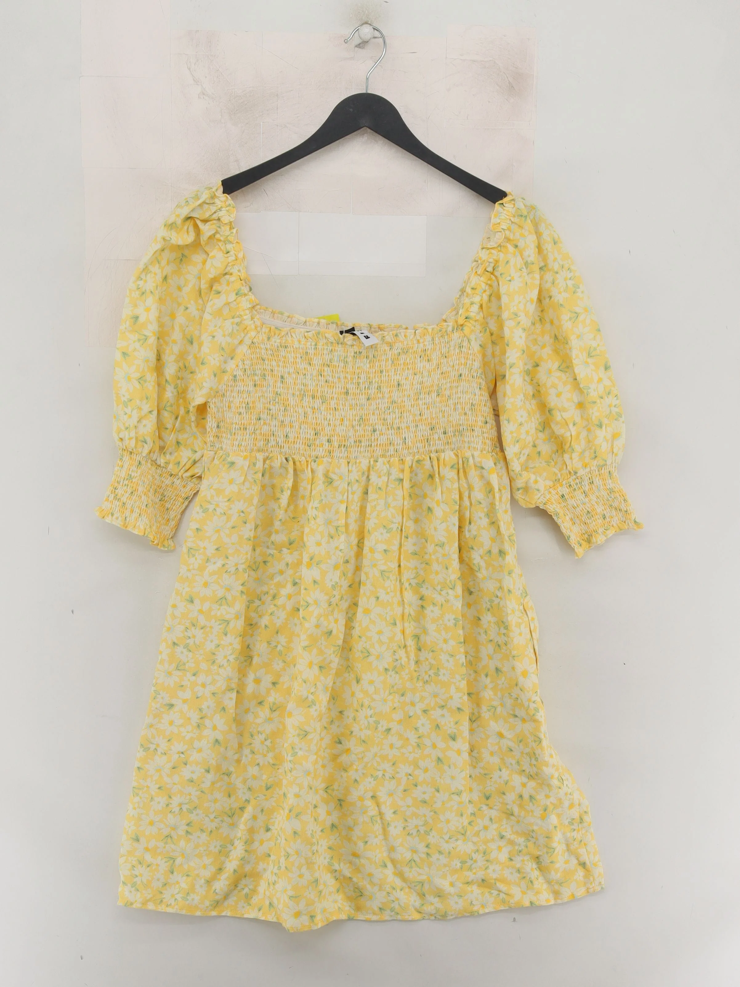 RIXO Skater Mini Dress UK12 in Yellow - Image 2