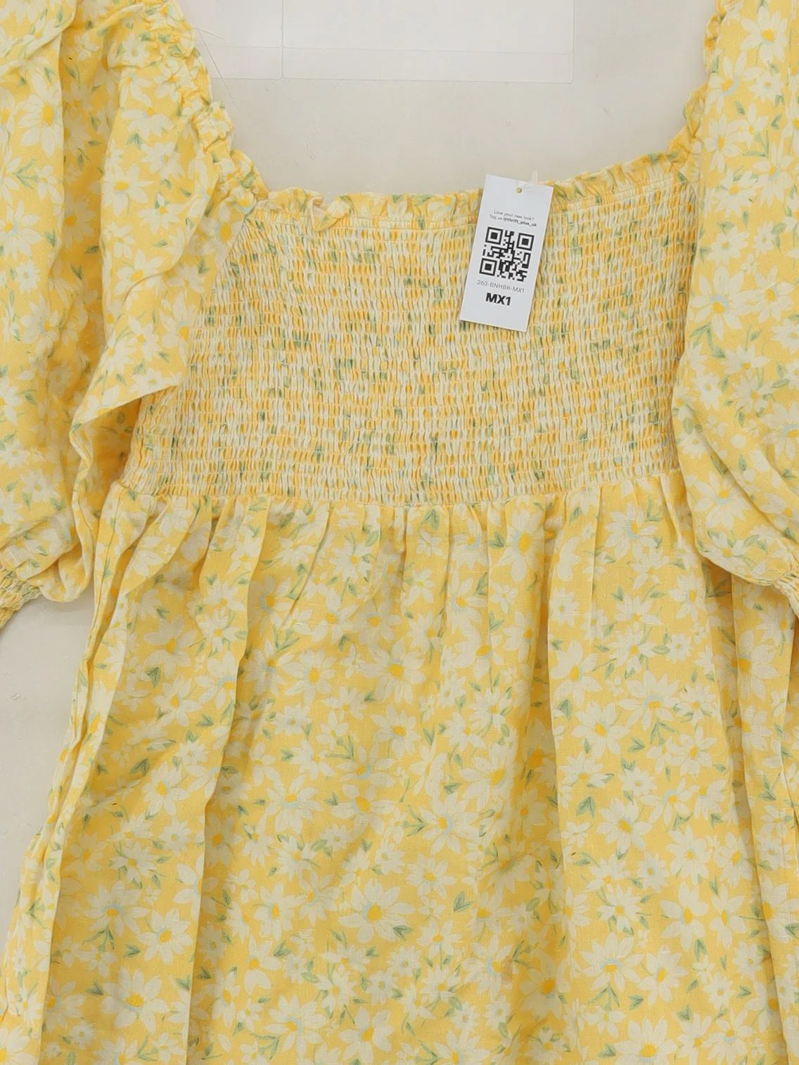 RIXO Skater Mini Dress UK12 in Yellow - Image 3