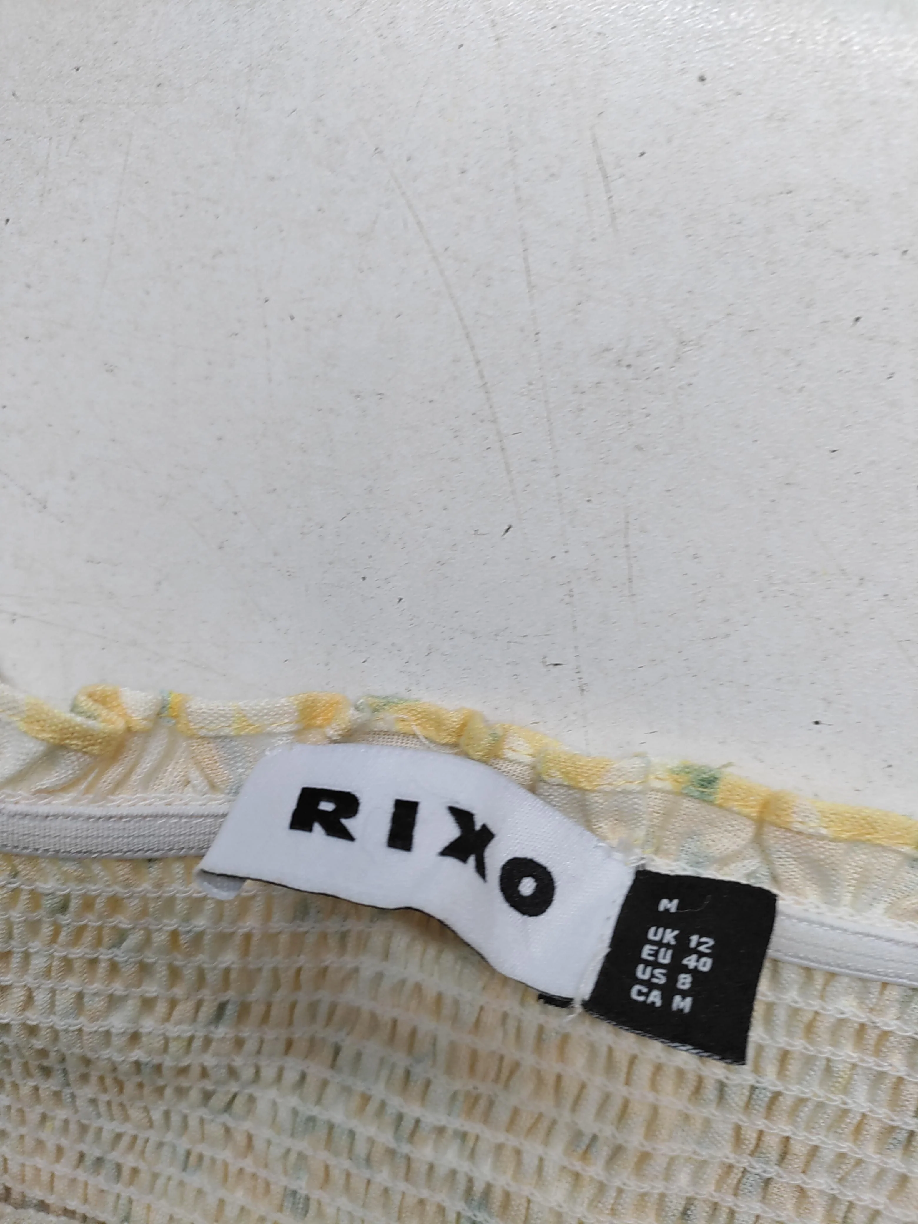 RIXO Skater Mini Dress UK12 in Yellow - Image 5