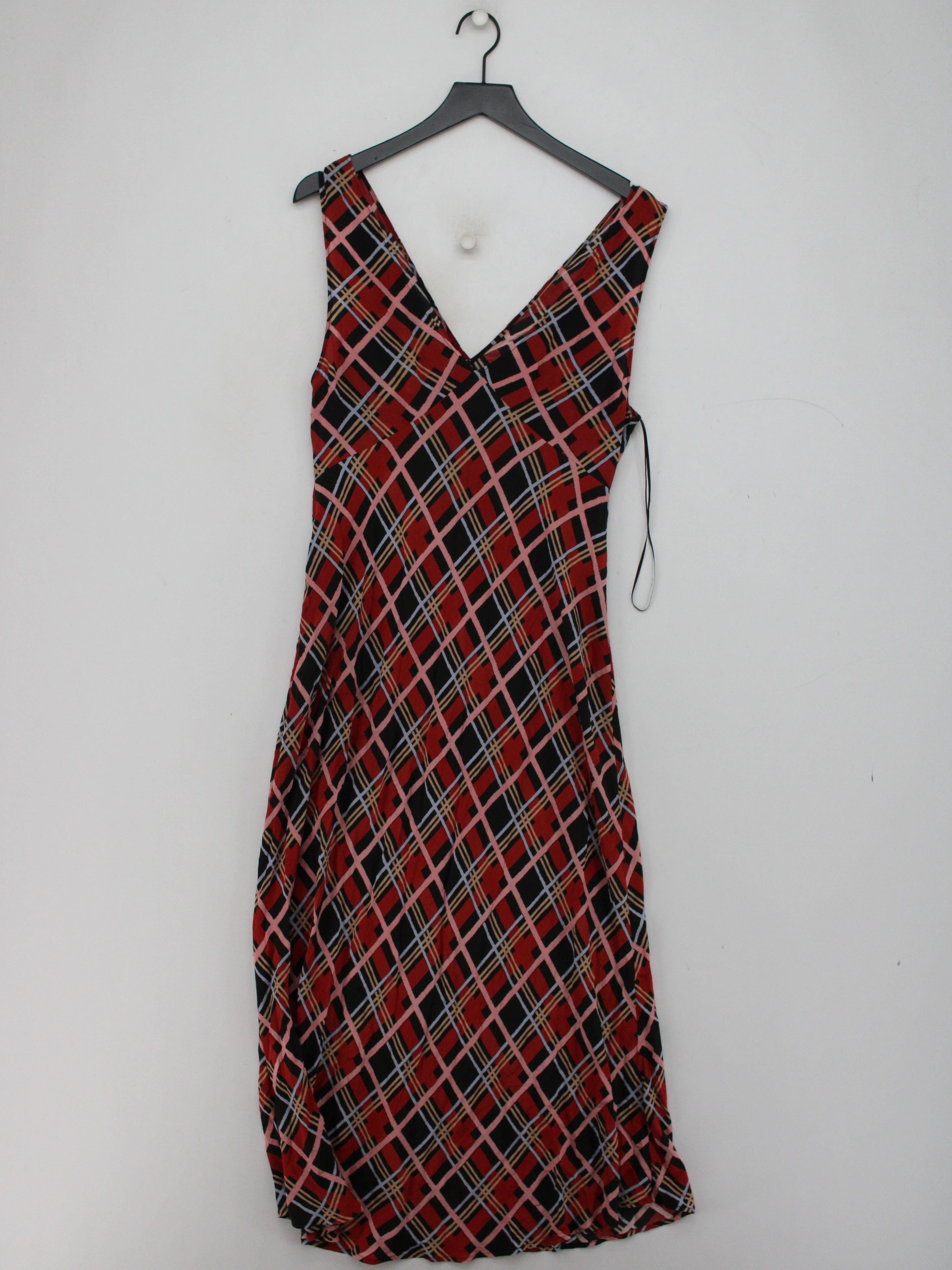 RIXO Slip Midi Dress UK14 in Red - Image 2