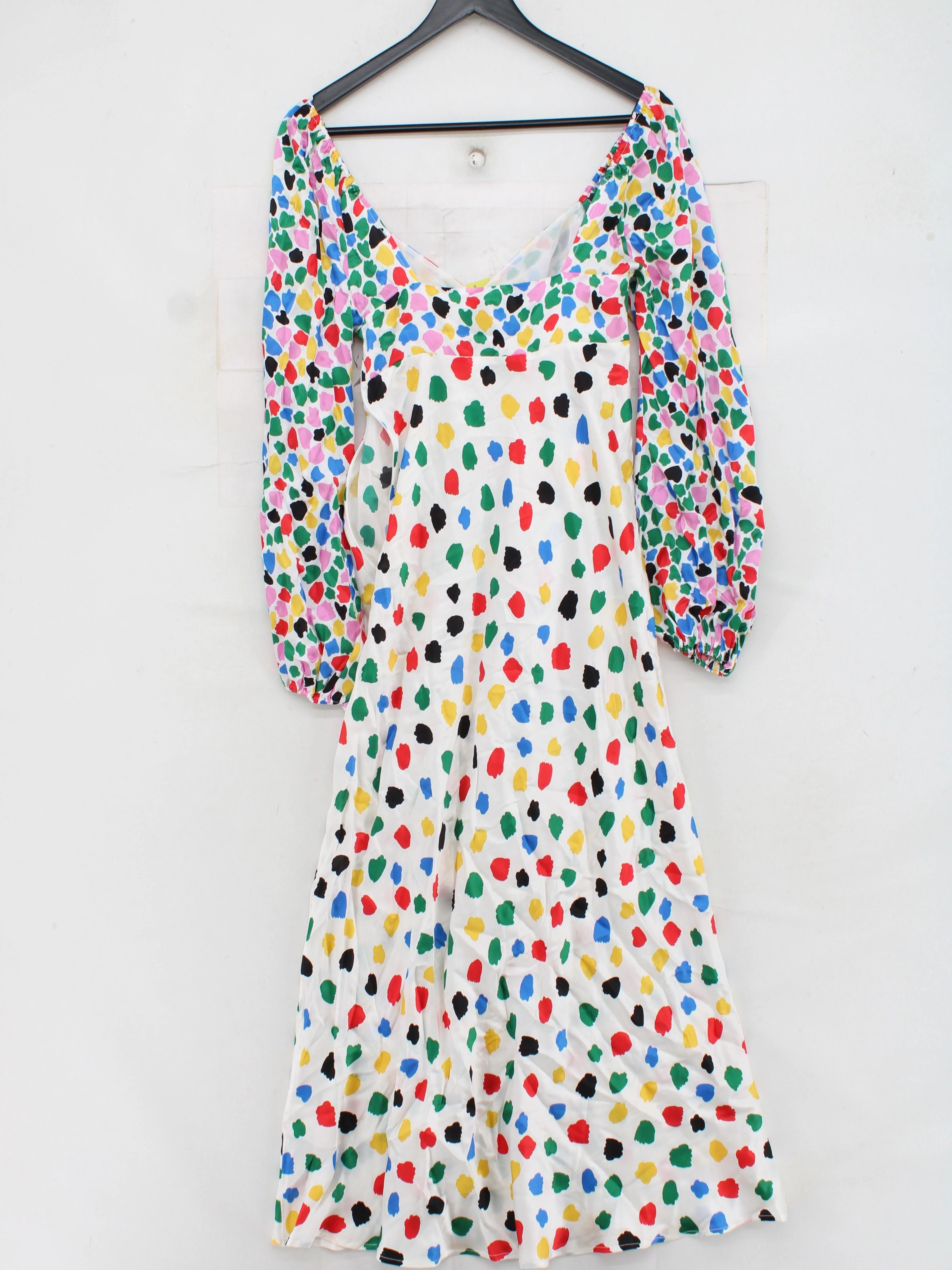 RIXO T-Shirt Midi Dress UK8 in White - Image 2