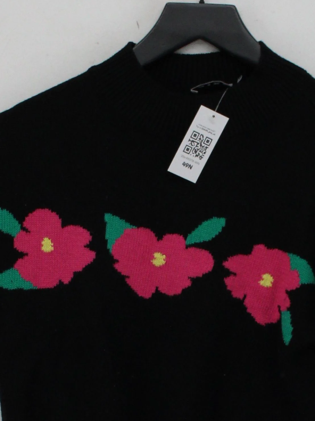 RIXO Women's Jumper XS Black Polyester with Wool, Nylon Pullover - Image 3