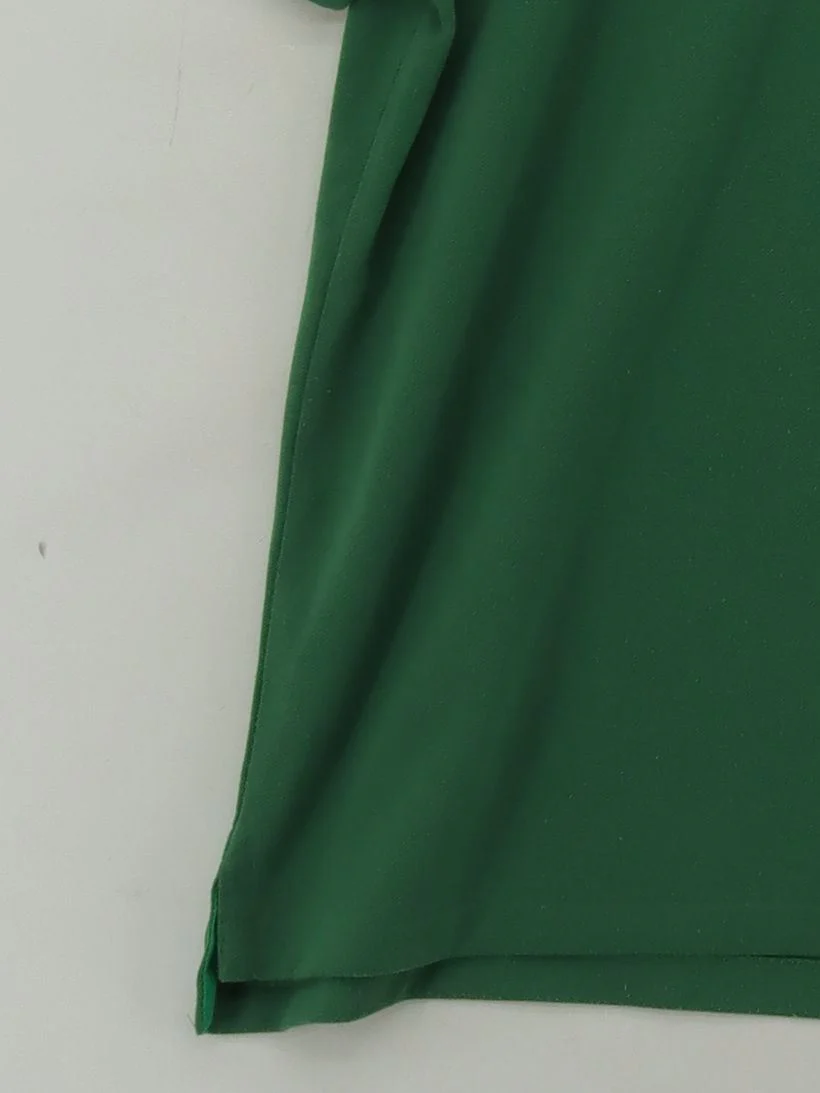 RLX (RALPH LAUREN) Men's Polo L Green 100% Polyester Basic - Image 4
