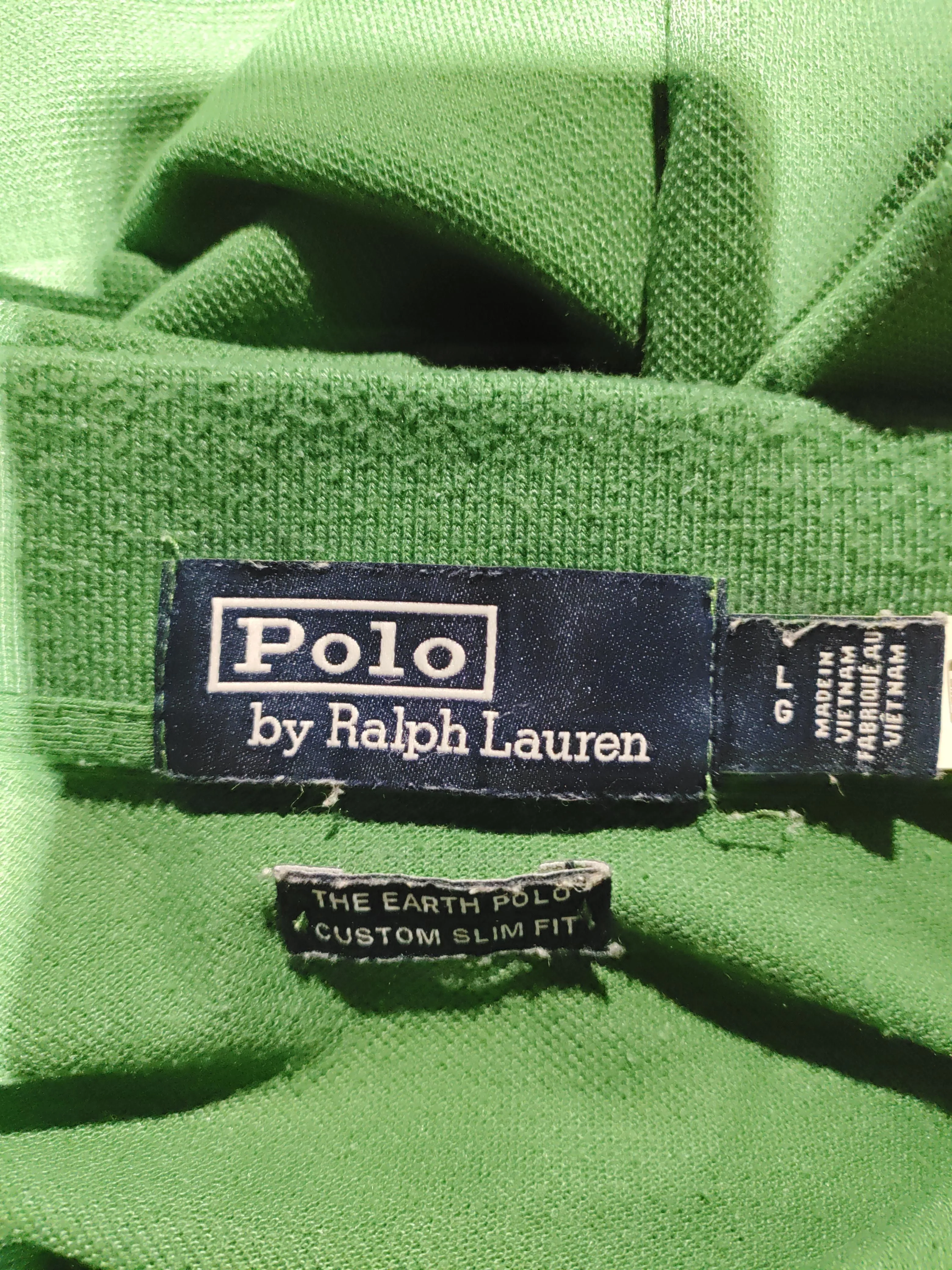 RLX (RALPH LAUREN) Men's Polo L Green 100% Polyester Basic - Image 6
