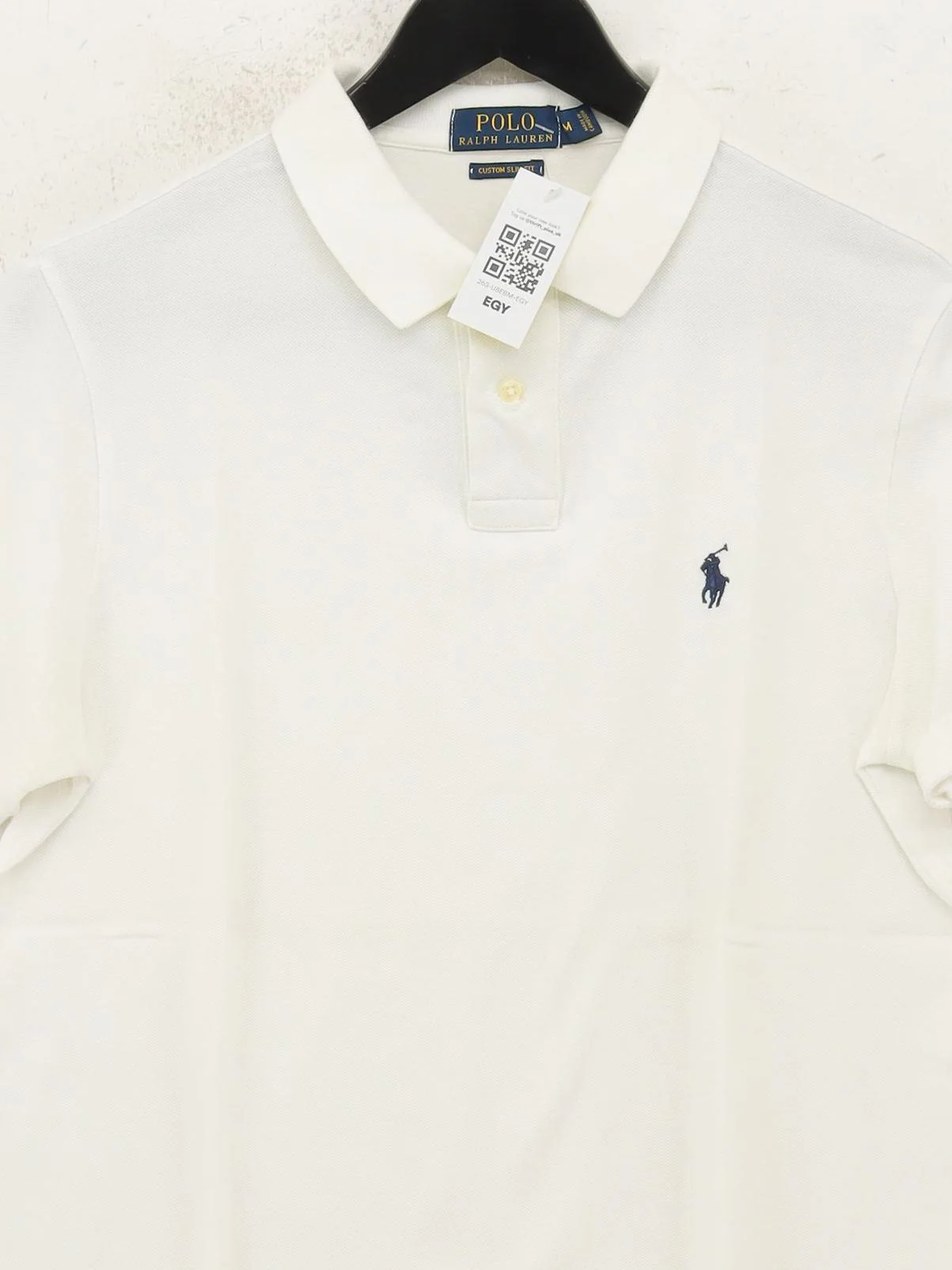 RLX (RALPH LAUREN) Men's Polo M White 100% Cotton Basic - Image 3