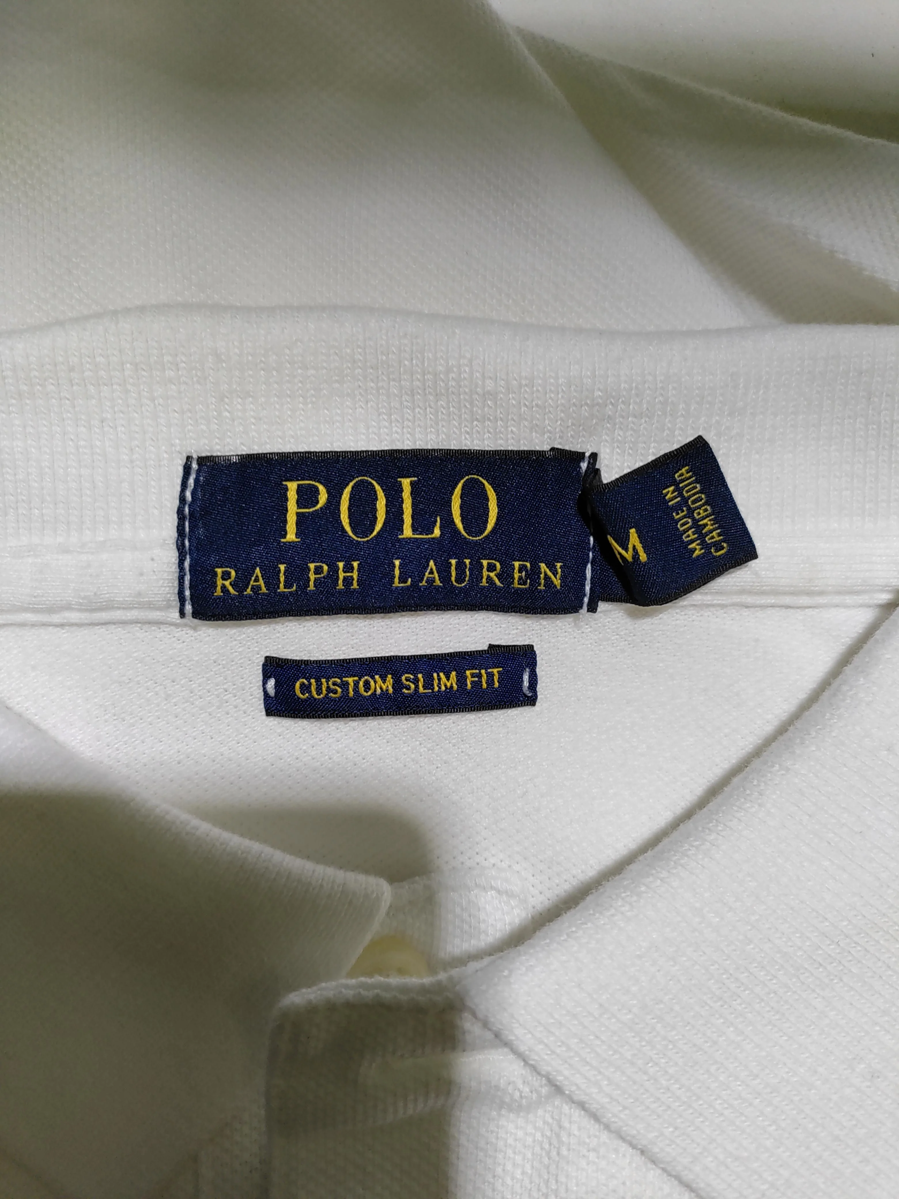 RLX (RALPH LAUREN) Men's Polo M White 100% Cotton Basic - Image 5