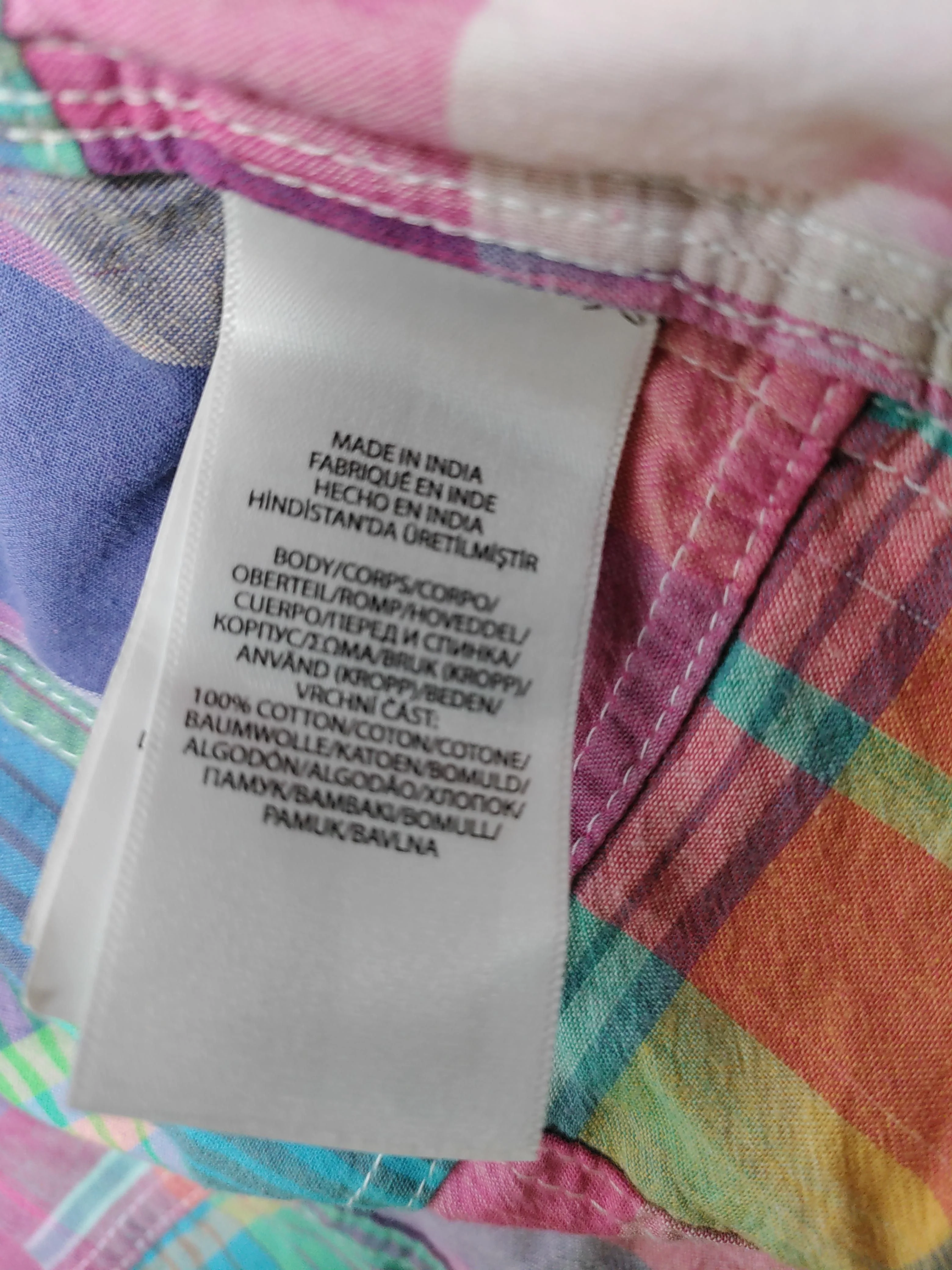 RLX (RALPH LAUREN) Men's Shirt L Multi Checkered 100% Cotton Basic - Image 6