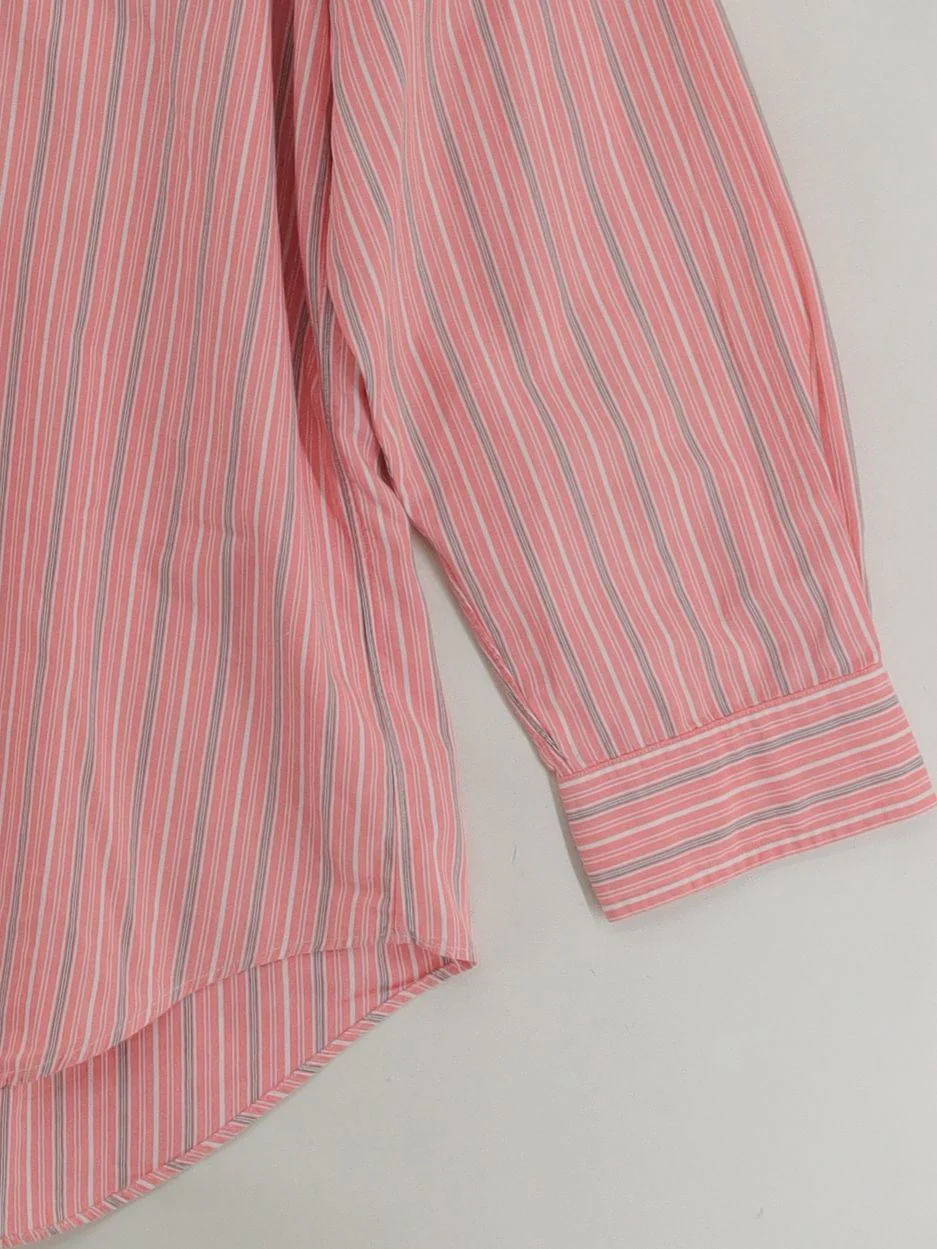 RLX (RALPH LAUREN) Men's Shirt L Red Striped 100% Cotton Basic - Image 4