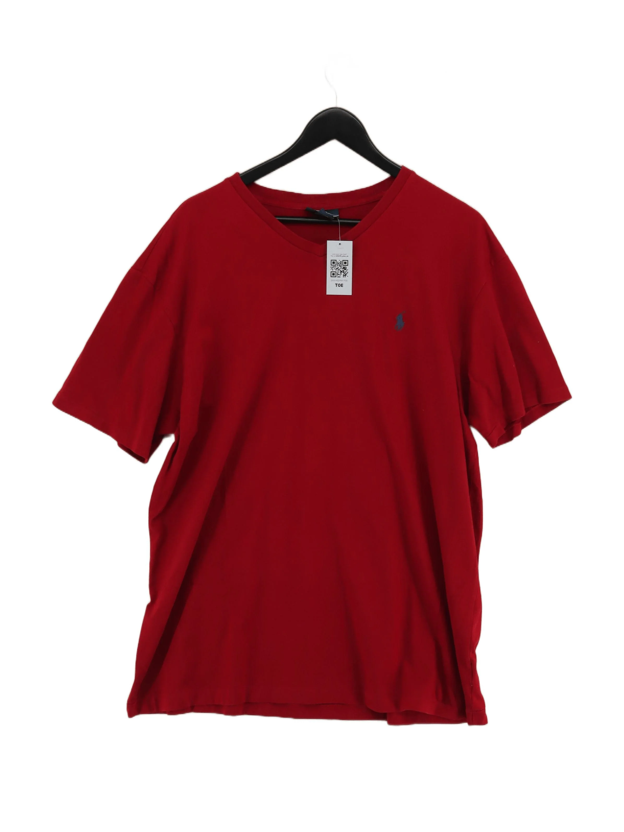 RLX (RALPH LAUREN) Men's T-Shirt L Red 100% Cotton Basic
