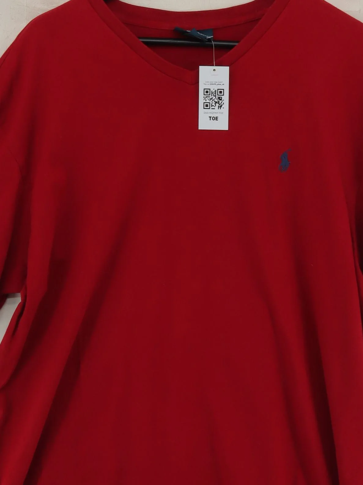 RLX (RALPH LAUREN) Men's T-Shirt L Red 100% Cotton Basic - Image 3