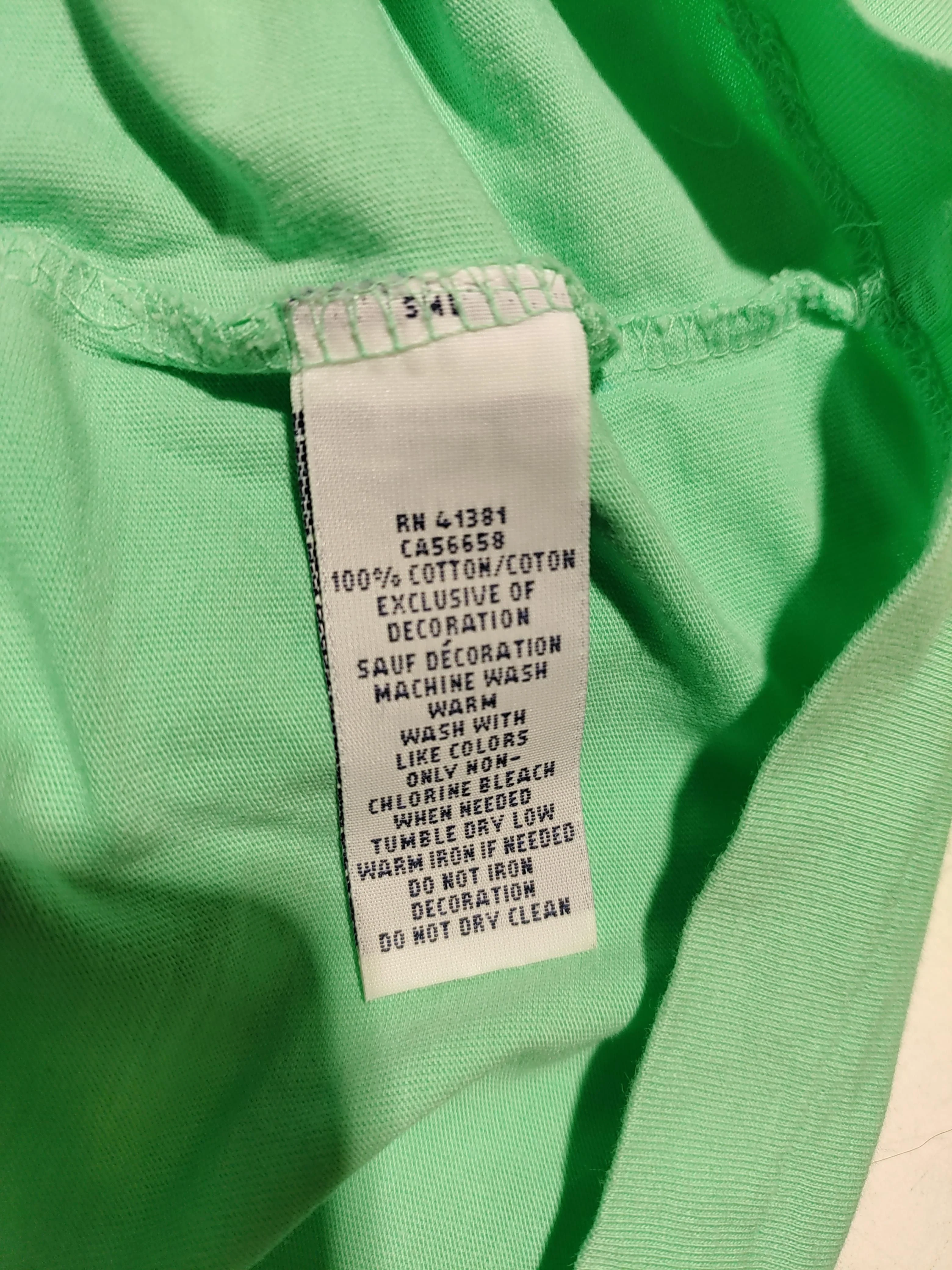 RLX (RALPH LAUREN) Men's T-Shirt S Green 100% Cotton Basic - Image 6