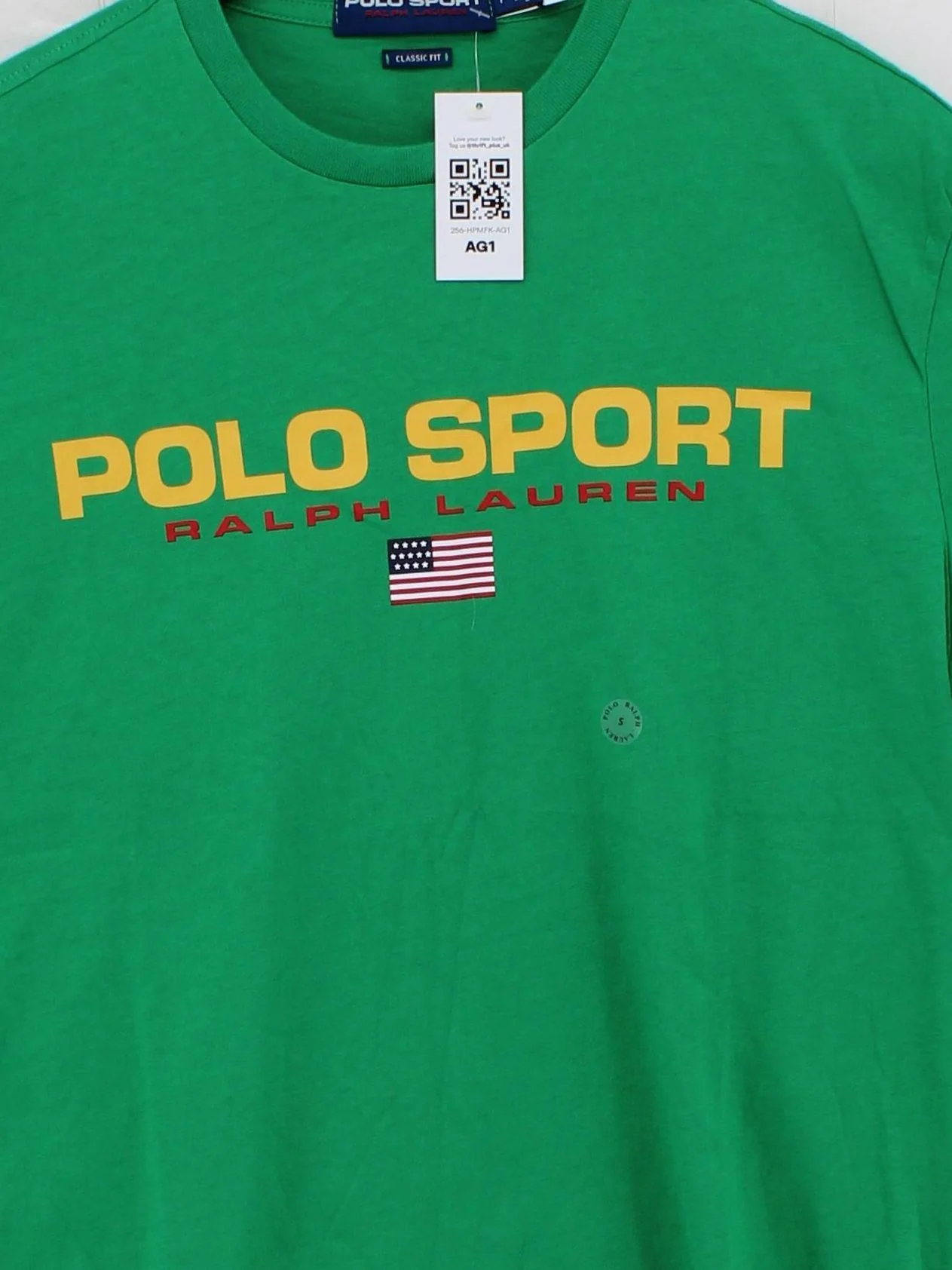 RLX (RALPH LAUREN) Men's T-Shirt S Green Graphic 100% Cotton Basic New with tags - Image 3