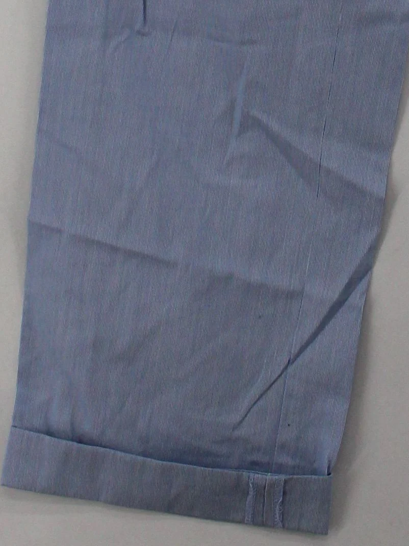 RLX (RALPH LAUREN) Men's Trousers M Blue Striped 100% Cotton Straight Chino - Image 4