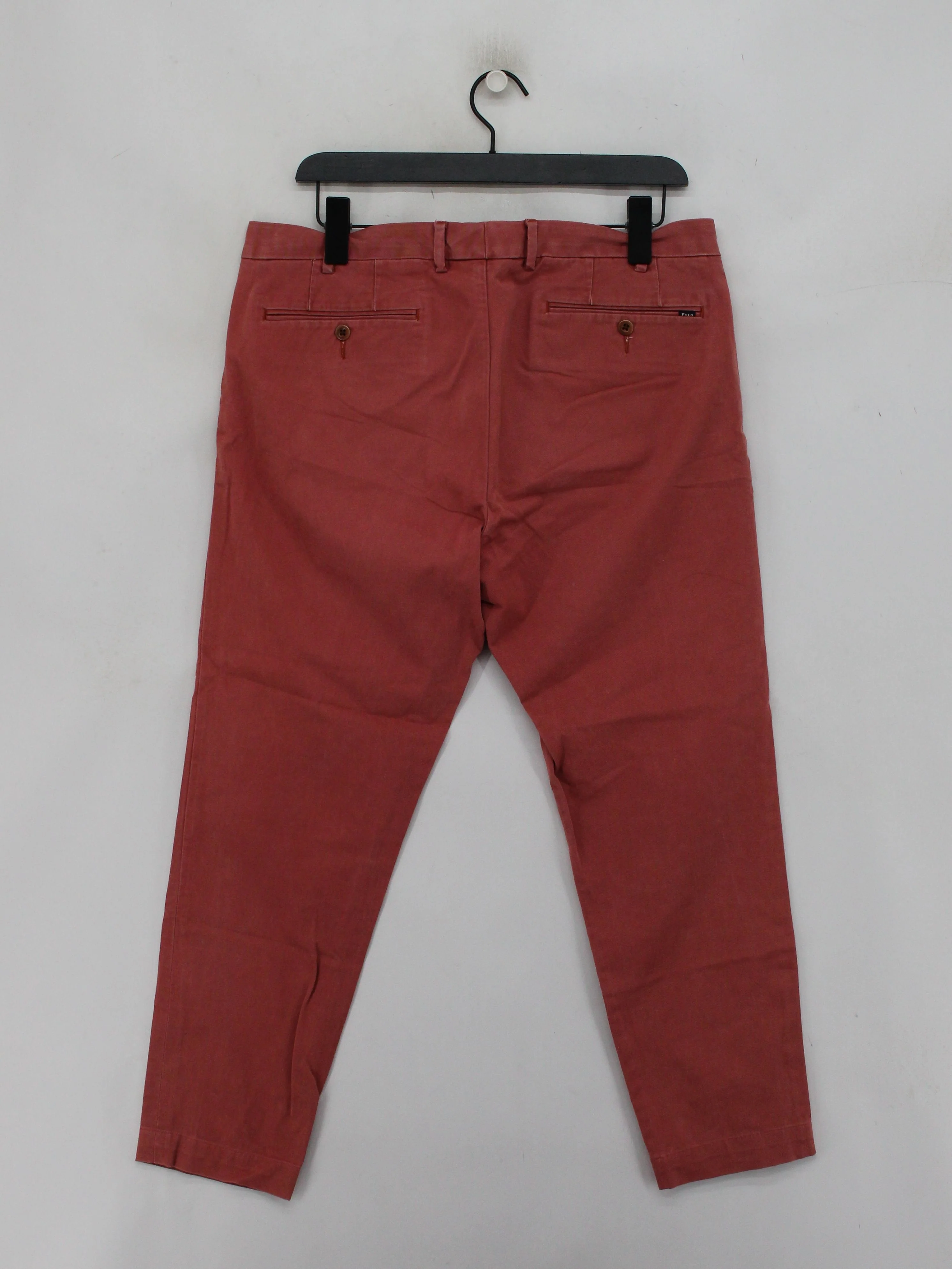 RLX (RALPH LAUREN) Men's Trousers W 33 in Tan Cotton with Elastane Tapered Chino - Image 2