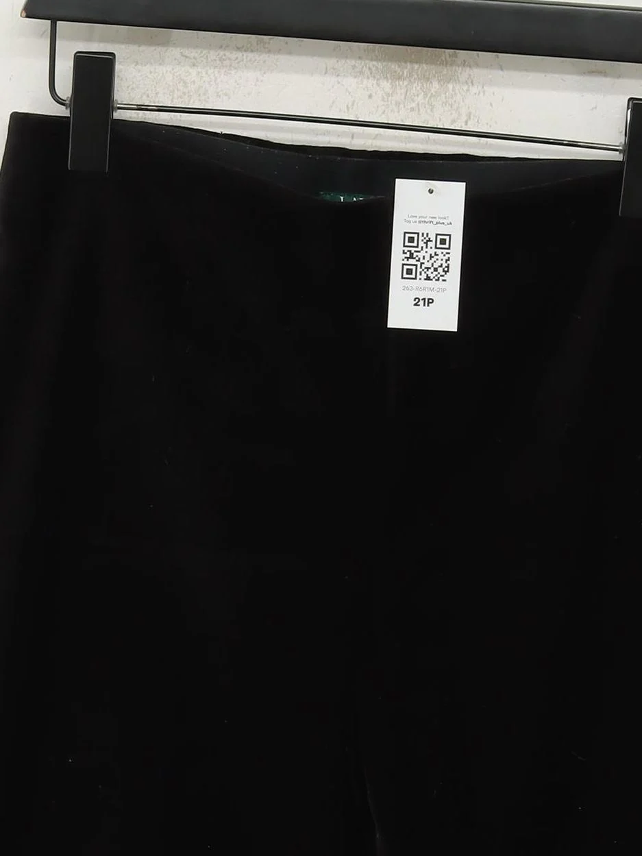 RLX (RALPH LAUREN) Women's Trousers UK 10 Black Cotton with Elastane Chino - Image 3
