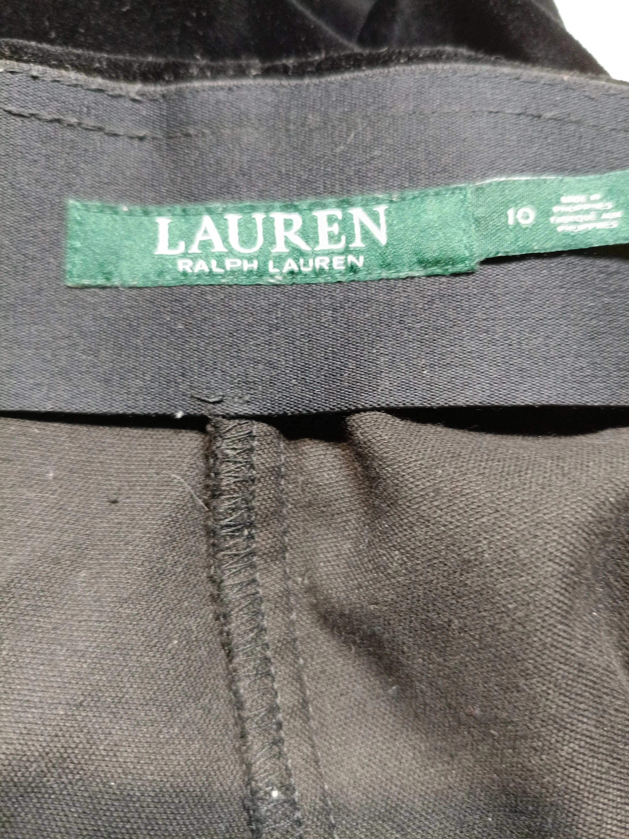 RLX (RALPH LAUREN) Women's Trousers UK 10 Black Cotton with Elastane Chino - Image 5