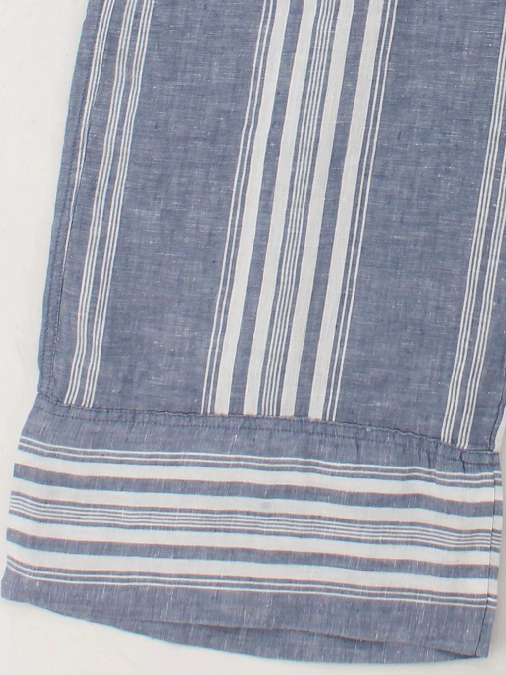 RLX (RALPH LAUREN) Women's Trousers UK 8 Blue 100% Linen Cropped - Image 4