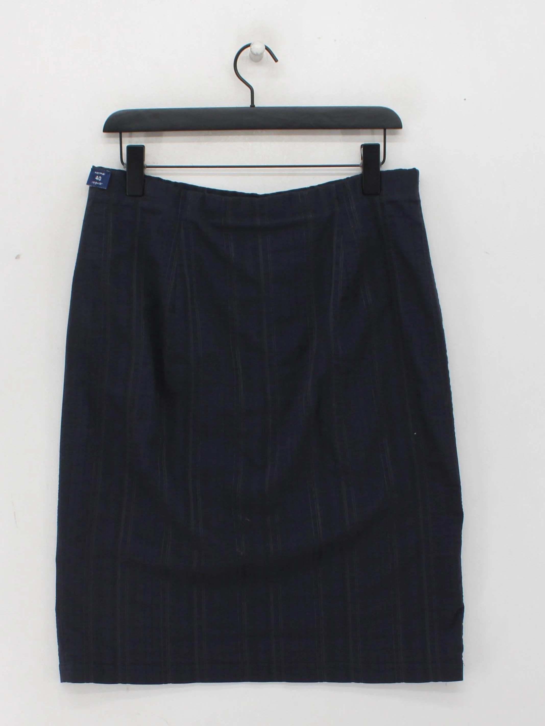 Robell Women's Midi Skirt UK 14 Black Striped 100% Other Midi Straight & Pencil - Image 2
