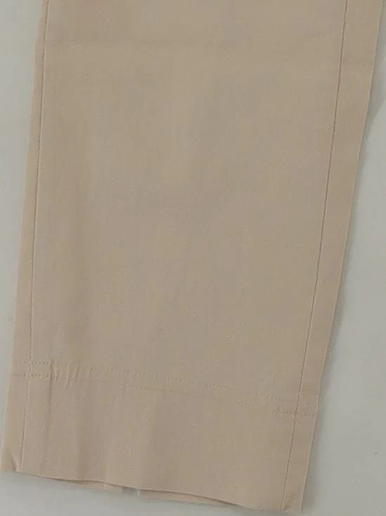 Robell Women's Trousers UK 12 Cream 100% Other Straight Cropped - Image 4